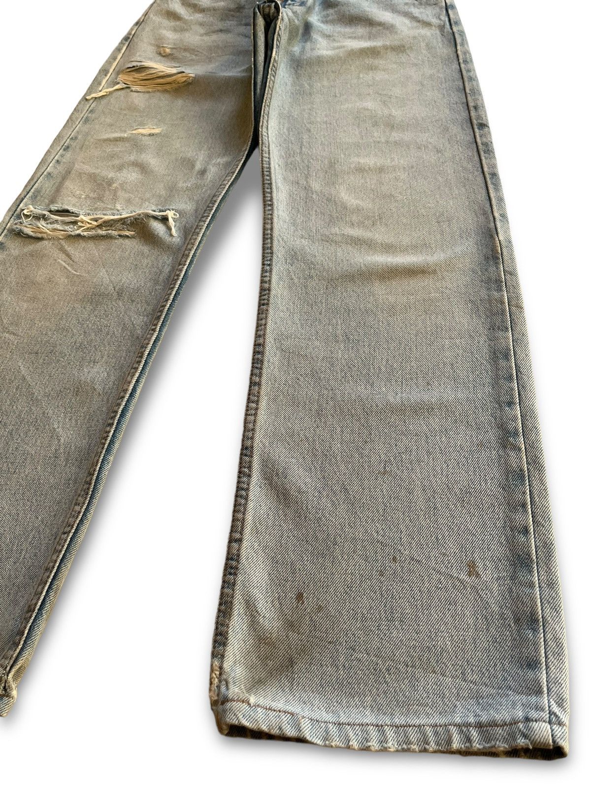 Levi's × Levi's Vintage Clothing Vintage 80s Levis 607 Orange Tab Distressed Loose Jeans Size US 28 / EU 44 - 7 Thumbnail