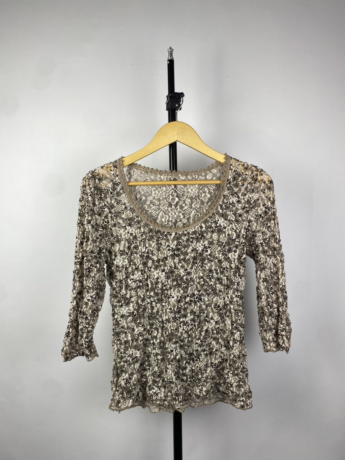 Designer × Japanese Brand × Vintage Save The Queen Jean Paul Gaultier Style Mesh Blouses Size S / US 4 / IT 40 - 1 Thumbnail