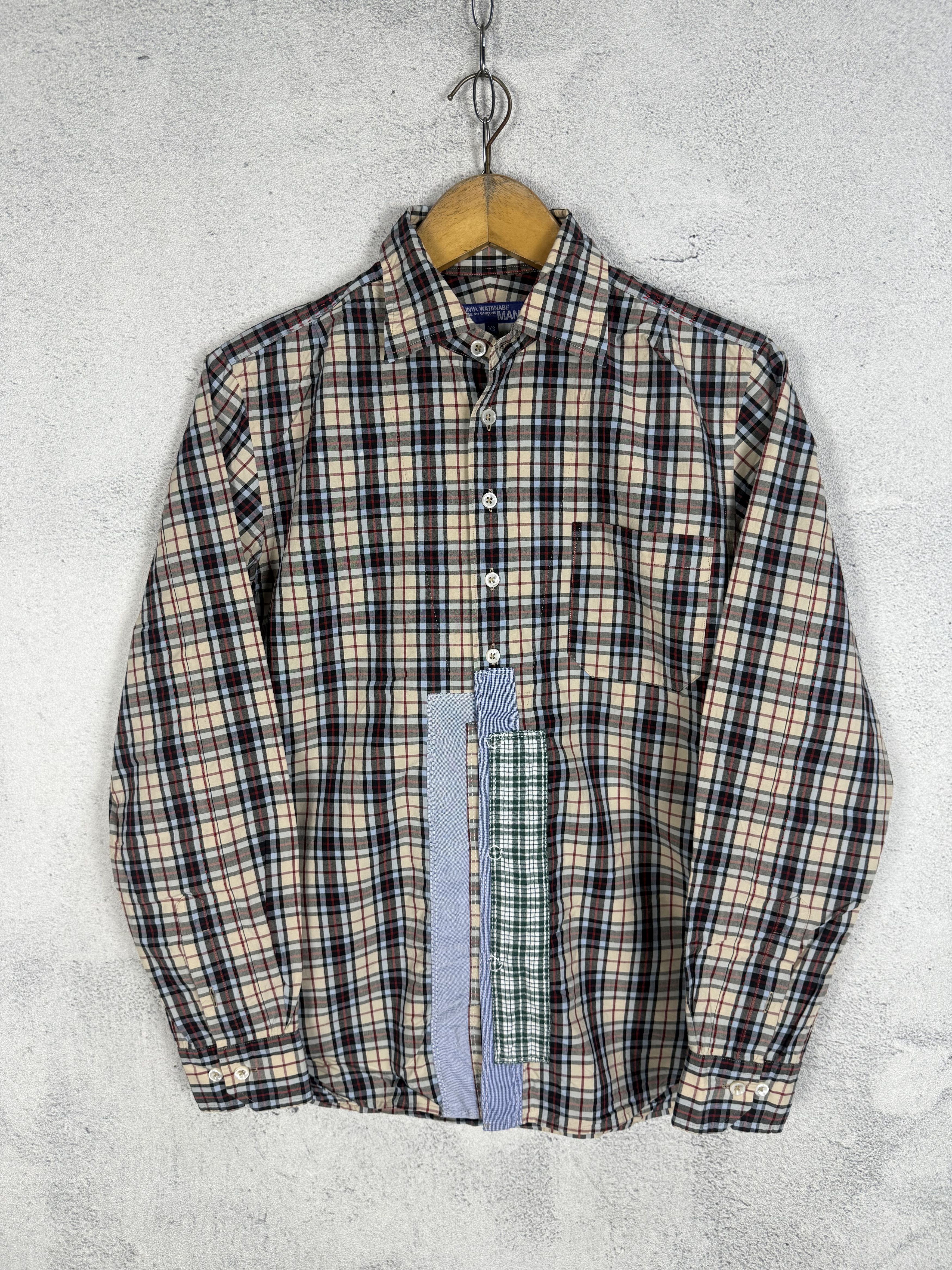 Comme des Garcons Comme Des Garcons Reconstructed Patchwork Plaid Shirt Size US S / EU 44-46 / 1 - 1 Thumbnail