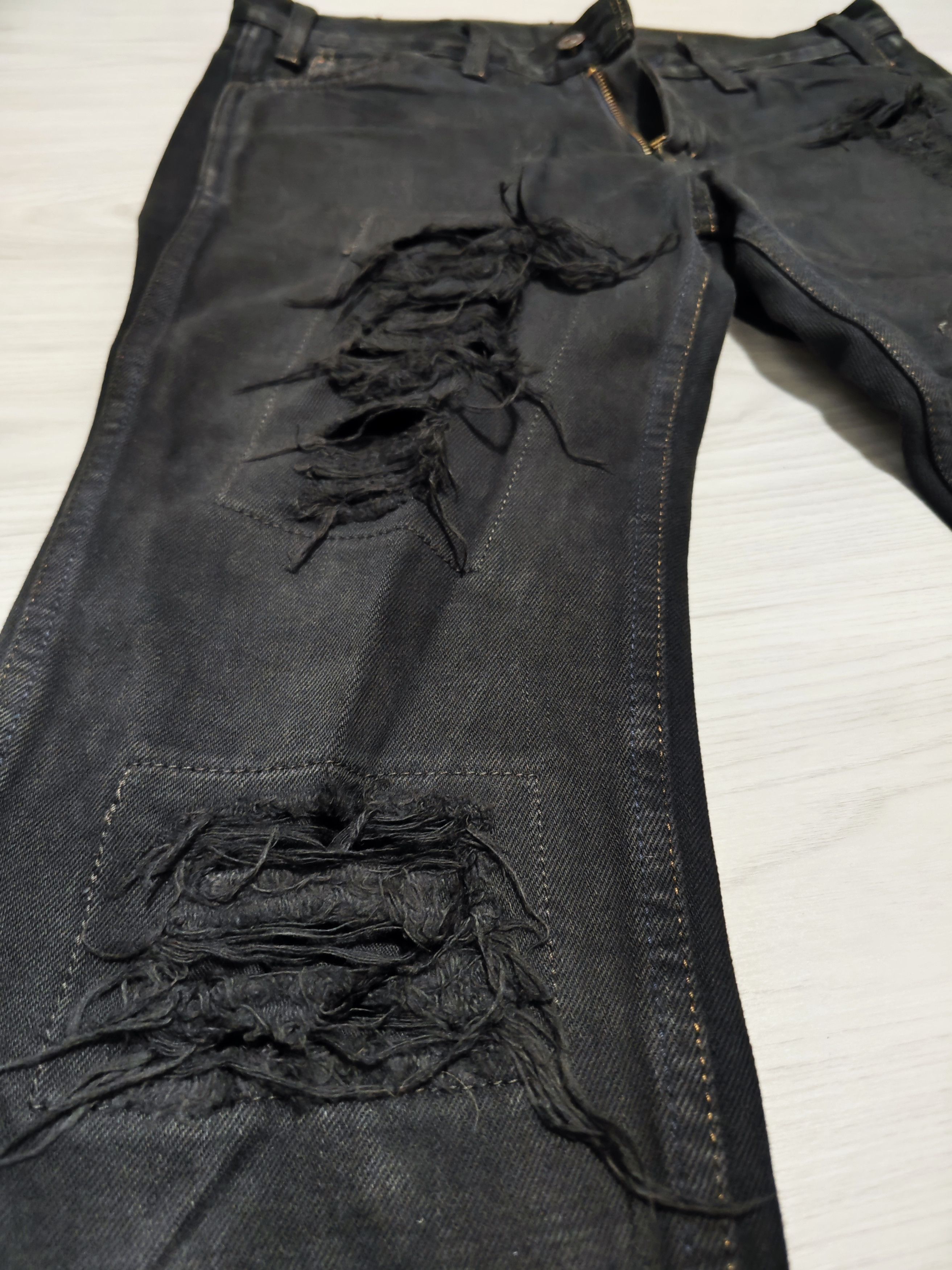 LVC Levis vintage clothing LVC black destroyed jeans Size US 30 / EU 46 - 8 Thumbnail