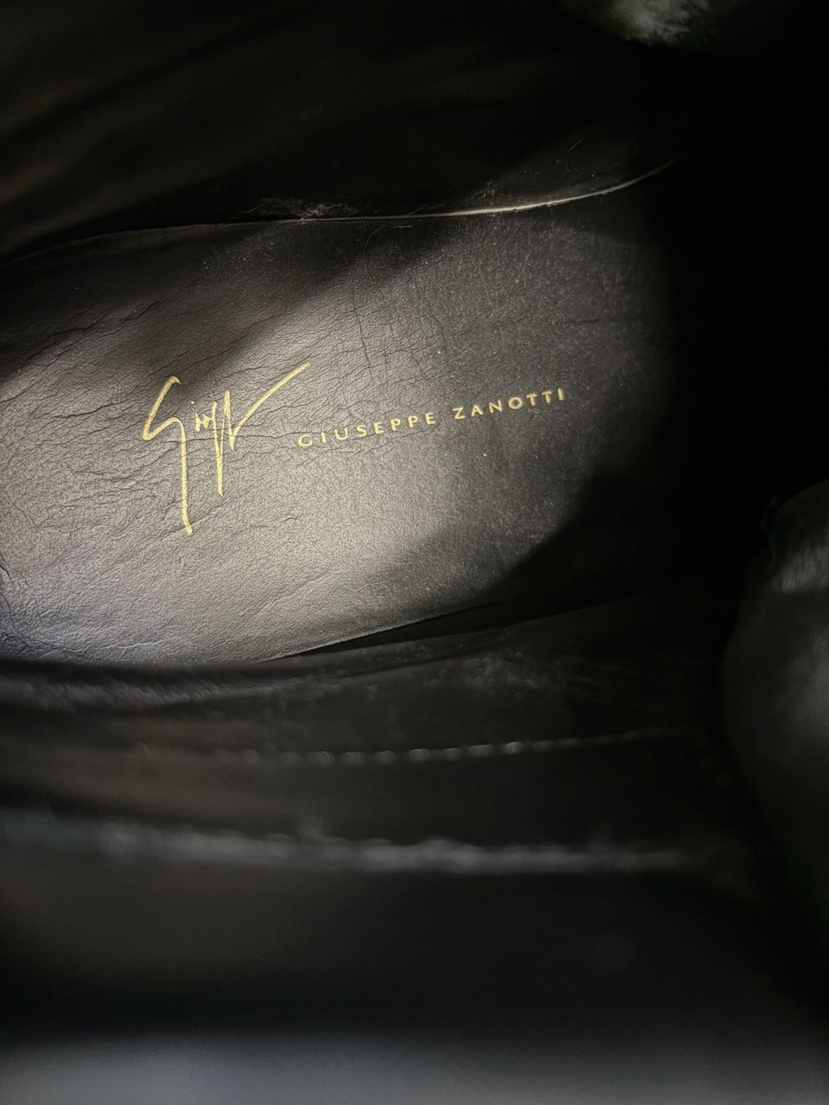 Giuseppe Zanotti Giuseppe Zanotti - Velour Gold Plate Zipper Sneakers Size US 10 / EU 43 - 8 Thumbnail