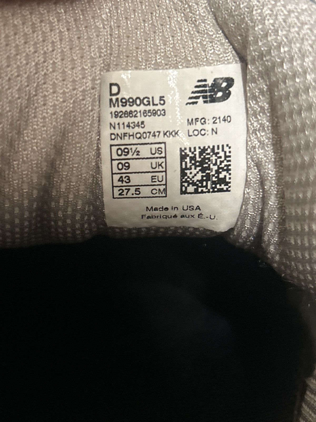 New Balance New Balance 990v5 Size US 9.5 / EU 42-43 - 5 Thumbnail