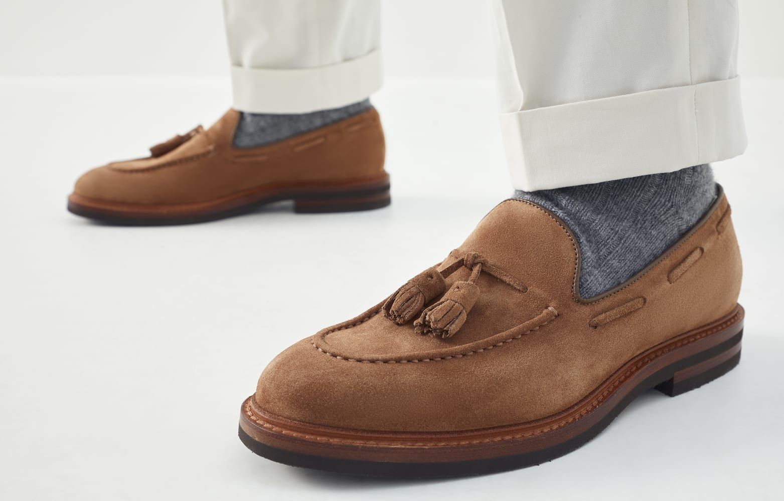 Brunello Cucinelli o1w1db10924 Loafer in Brown Size US 8 / EU 41 - 3 Thumbnail