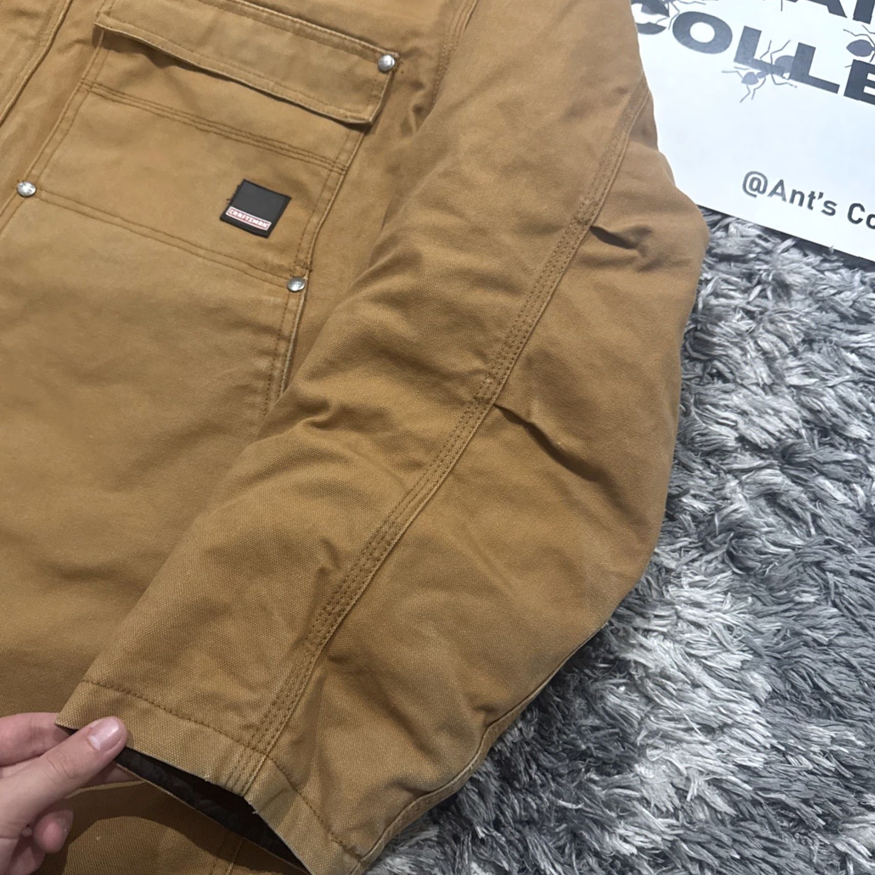 Vintage VINTAGE Craftsman Brown Workwear Chore Jacket Bomber Jacket 2XL Men HTF Rare 00’s Y2K Cotton Size US XXL / EU 58 / 5 - 3 Thumbnail