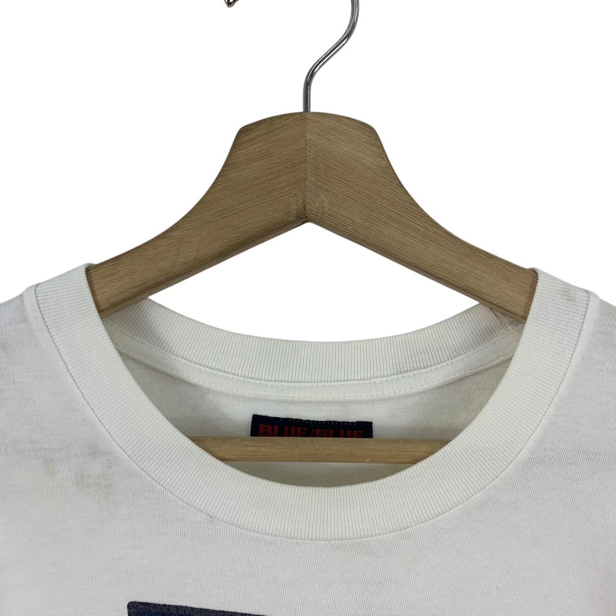 Blue Blue Japan × Japanese Brand × Vintage Vintage 90s BLUE BLUE Japan spellout tee Size US M / EU 48-50 / 2 - 8 Thumbnail