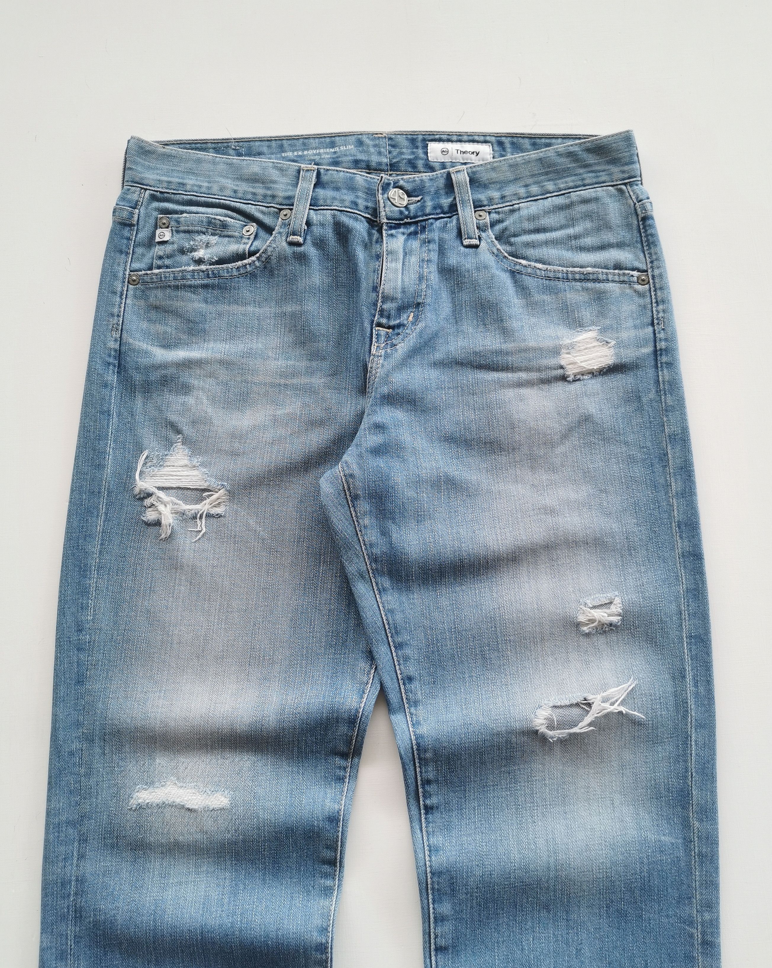 AG Adriano Goldschmied AG Adriano Goldschmied x Theory Distressed Womens Jeans Size 32" / US 10 / IT 46 - 3 Thumbnail