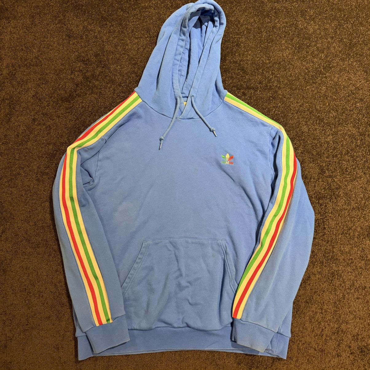 Adidas Adidas Italy 3 stripe hoodie Size US XL / EU 56 / 4 - 5 Thumbnail