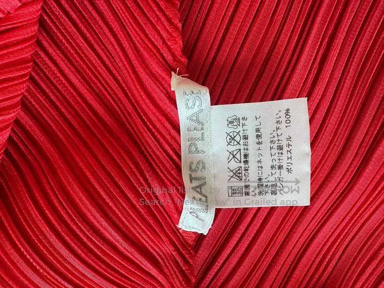 Issey Miyake Issey Miyake size:one size Red Long Sleeve Top Size XXS / US 00 / IT 34 - 8 Thumbnail