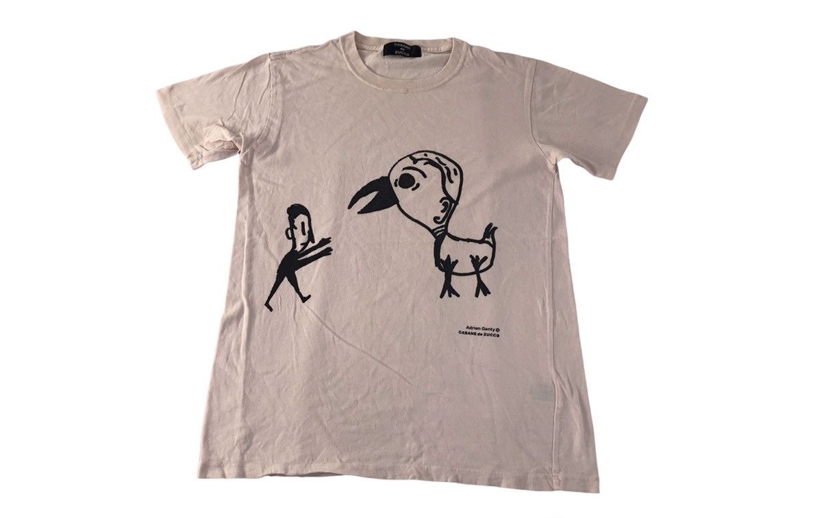 CABANE de ZUCCa Cabane De Zucca Adrien Genty Bird Big Logo Printed Tee Size US S / EU 44-46 / 1 - 1 Thumbnail