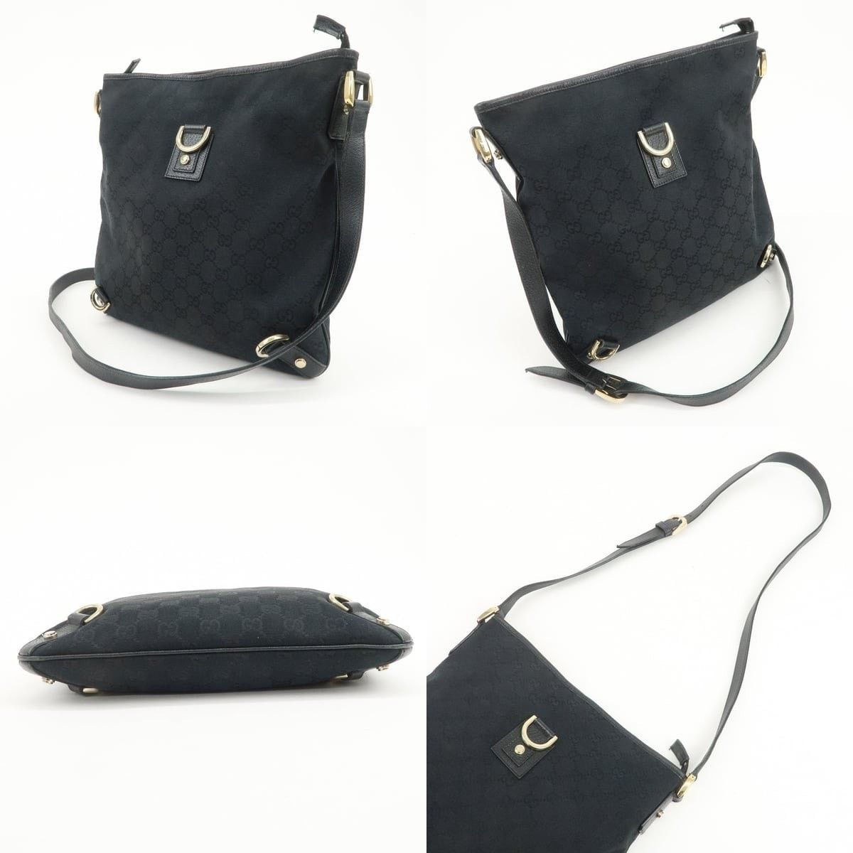 Gucci Gucci Abbey GG Canvas Crossbody Bag Black Size ONE SIZE - 3 Thumbnail