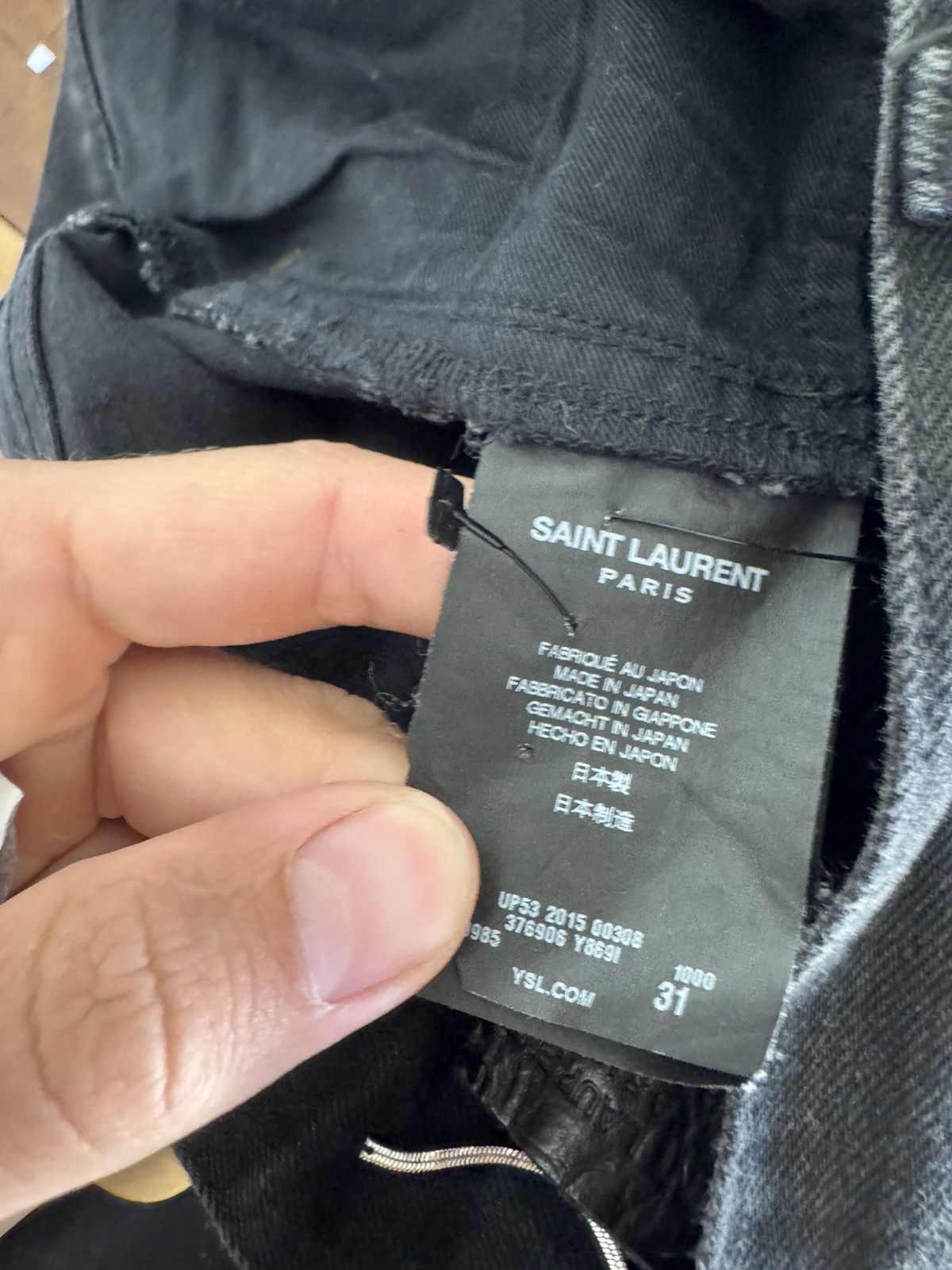 Saint Laurent Paris Knee rip haw hem d02 Size US 31 - 6 Thumbnail