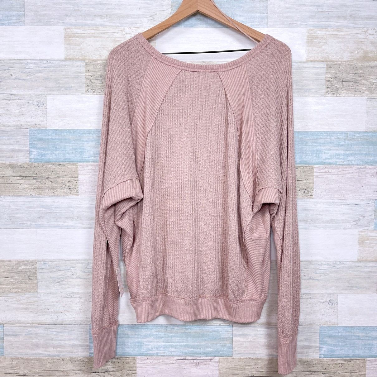 Free People We The Free People Santa Clara Thermal Top Beige Womens M Size M / US 6-8 / IT 42-44 - 4 Thumbnail