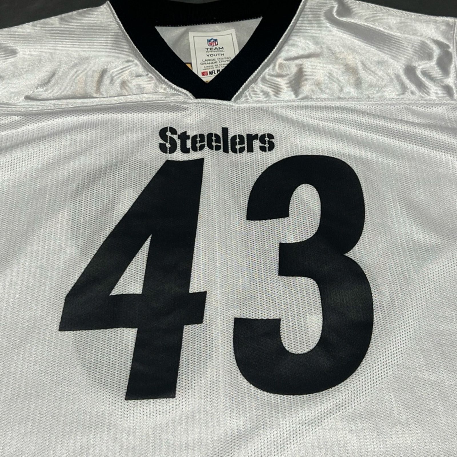 NFL Reebok Pittsburgh Steelers Troy Polamalu #43 Jersey Youth L Size US L / EU 52-54 / 3 - 3 Thumbnail