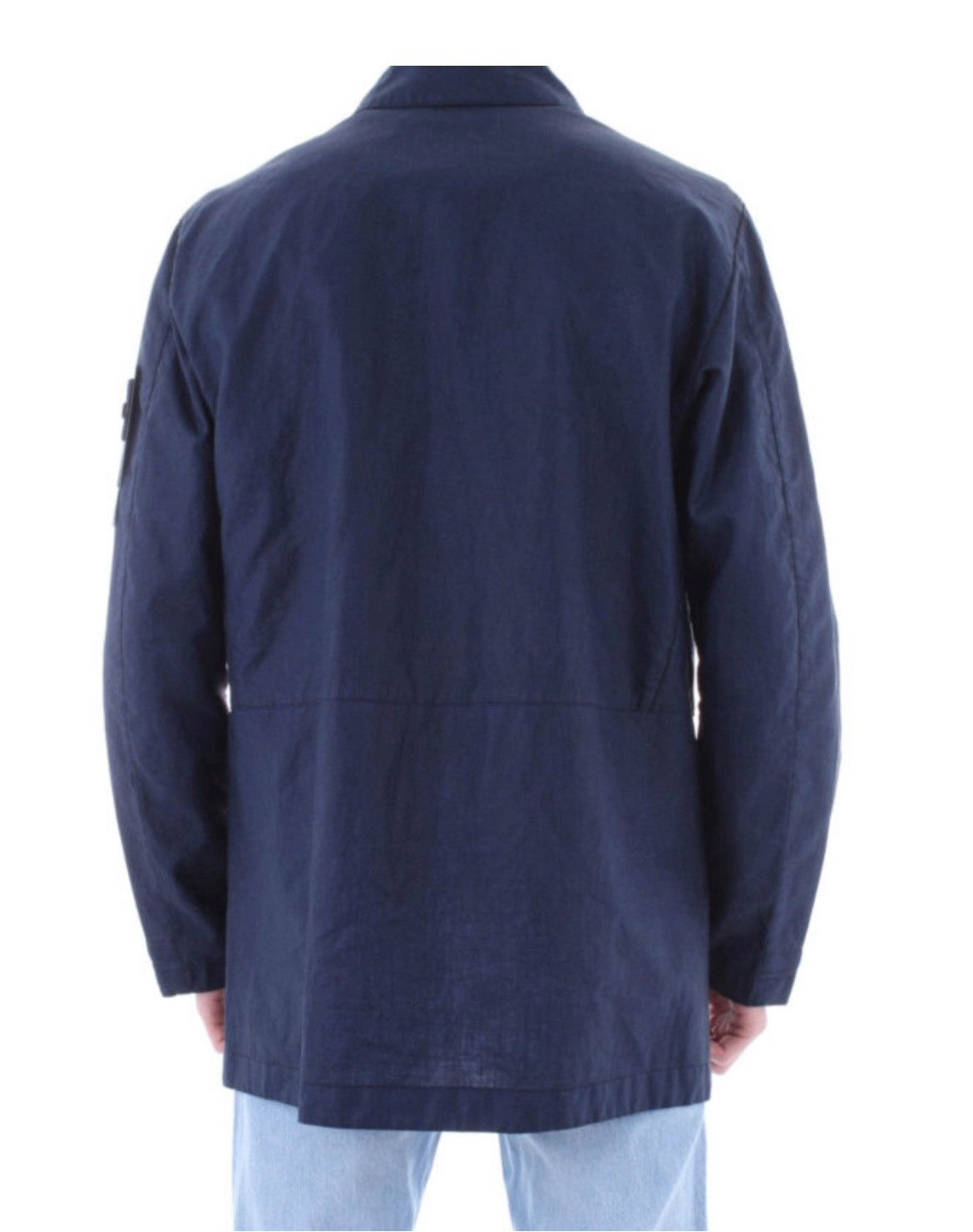 Stone Island STONE ISLAND Linen Resin-TC coat Navy Men Sz- L Size US L / EU 52-54 / 3 - 15 Thumbnail