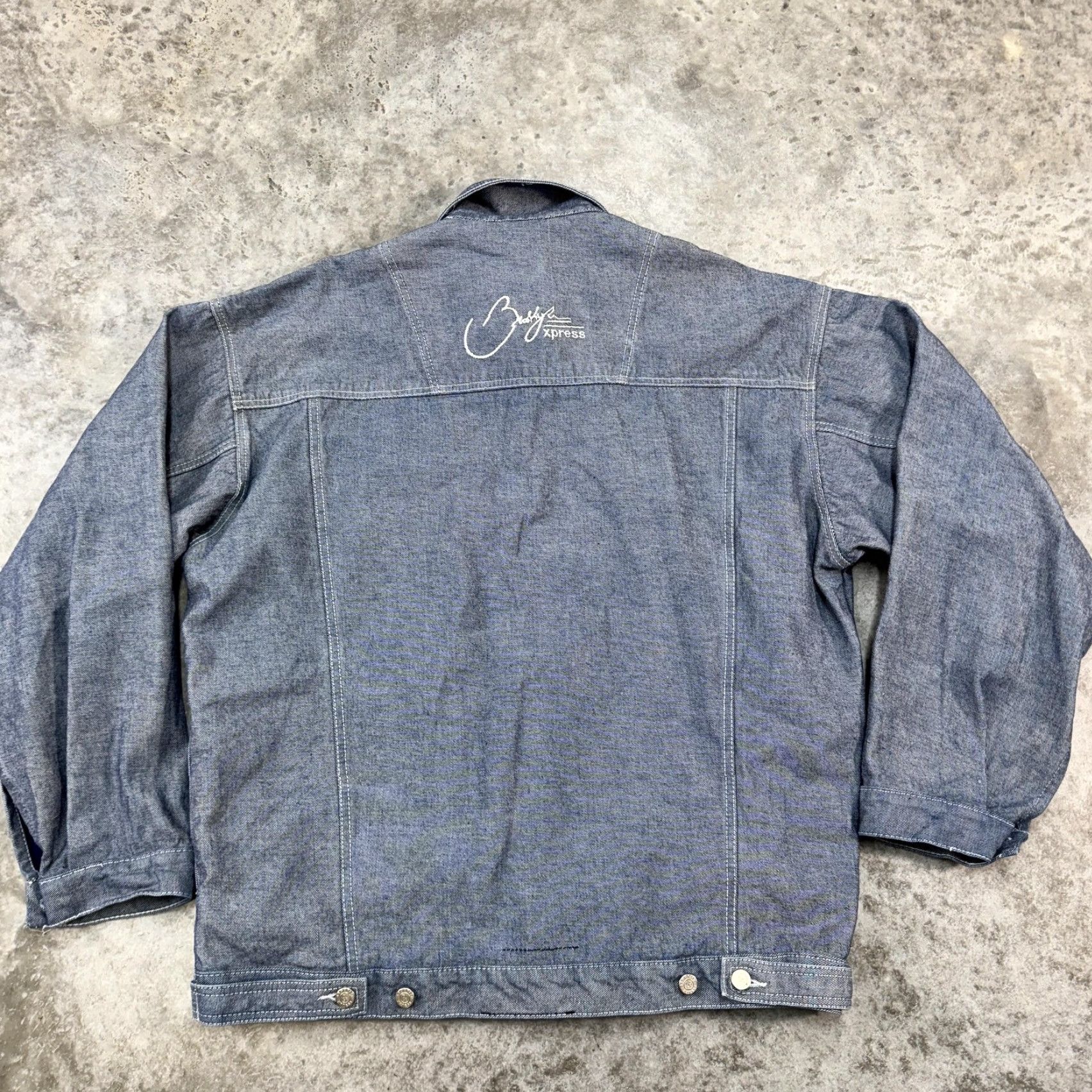 Vintage Brooklyn Xpress Jacket Pants Set Mens 2XL 34 y2k baggy hip hop skater Urban 90s Blue Shirt Mens 2XL Brooklyn Xpress Urban 90s Hip Hop Jacket Pants Set Size US 39 - 5 Thumbnail