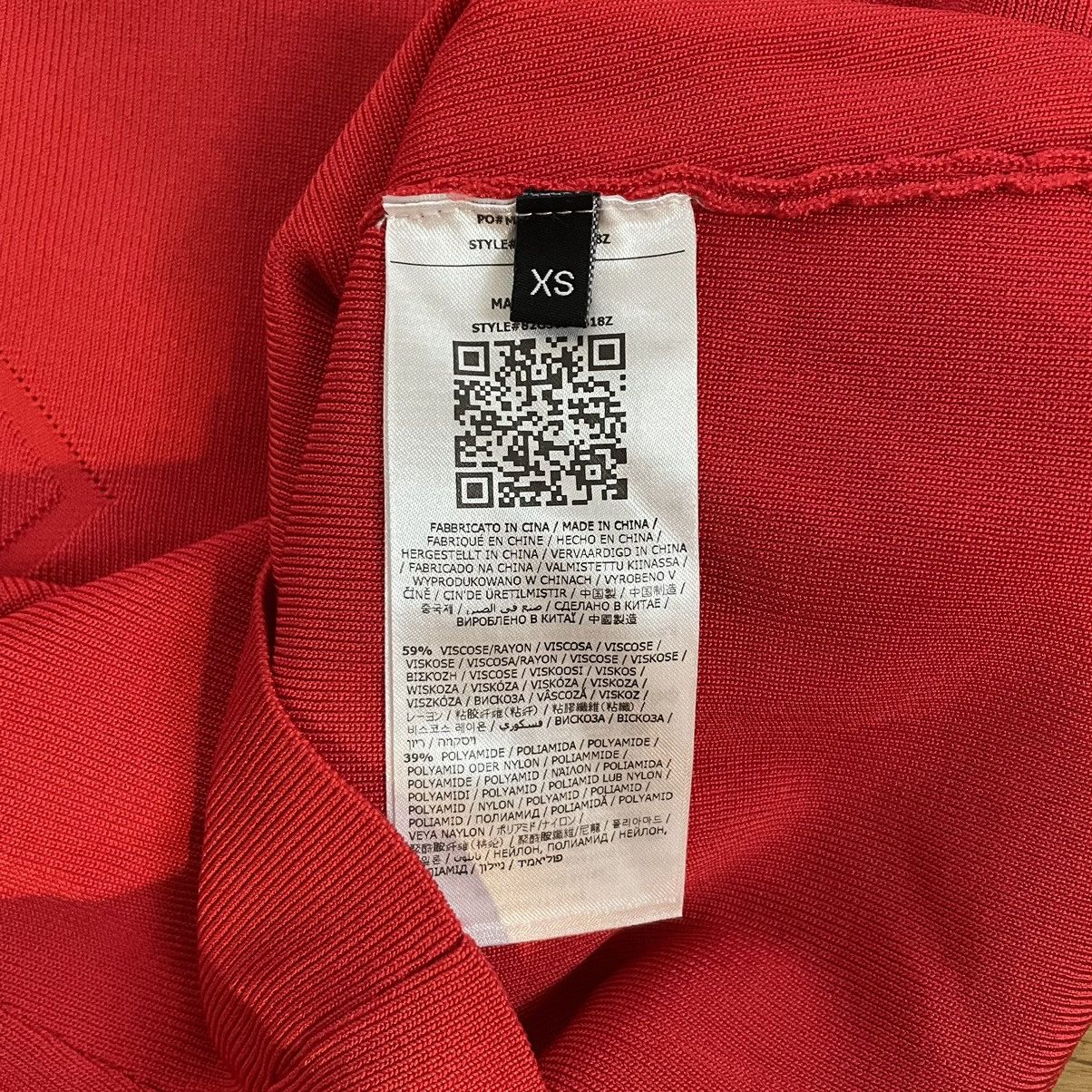 Georges Marciano × Guess Marciano Red V Neck Sweater Size XS / US 0-2 / IT 36-38 - 4 Thumbnail