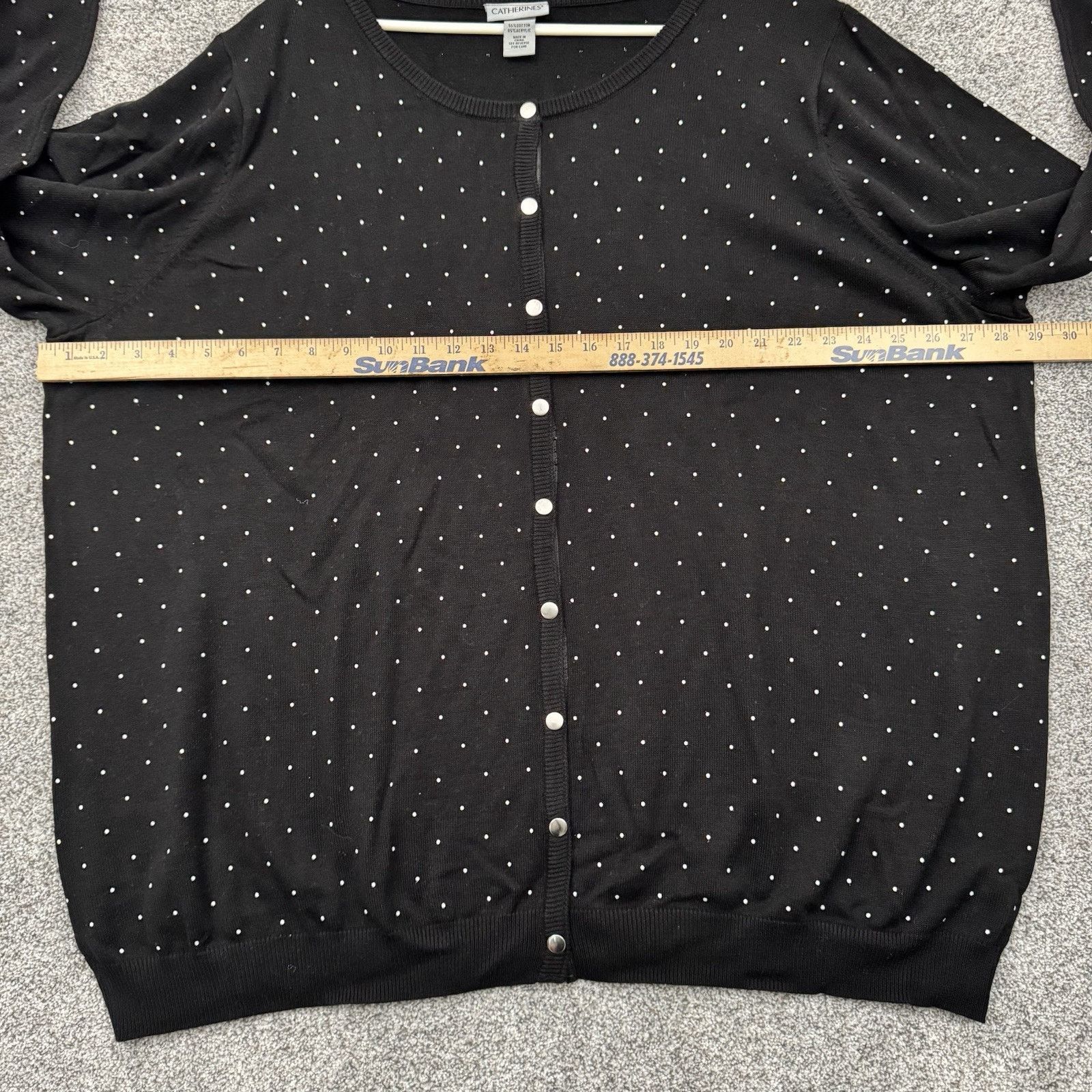 Other Catherines Cardigan Womens 2X Rhinestones Embellished 2010s Size XXL / US 16-18 / IT 52-54 - 4 Thumbnail