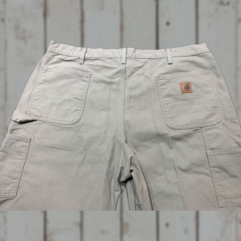 Carhartt Carhartt Mens Work Pants Size 42x31 Extra Large XL Washed Duck Utility Size US 42 / EU 58 - 1 Thumbnail