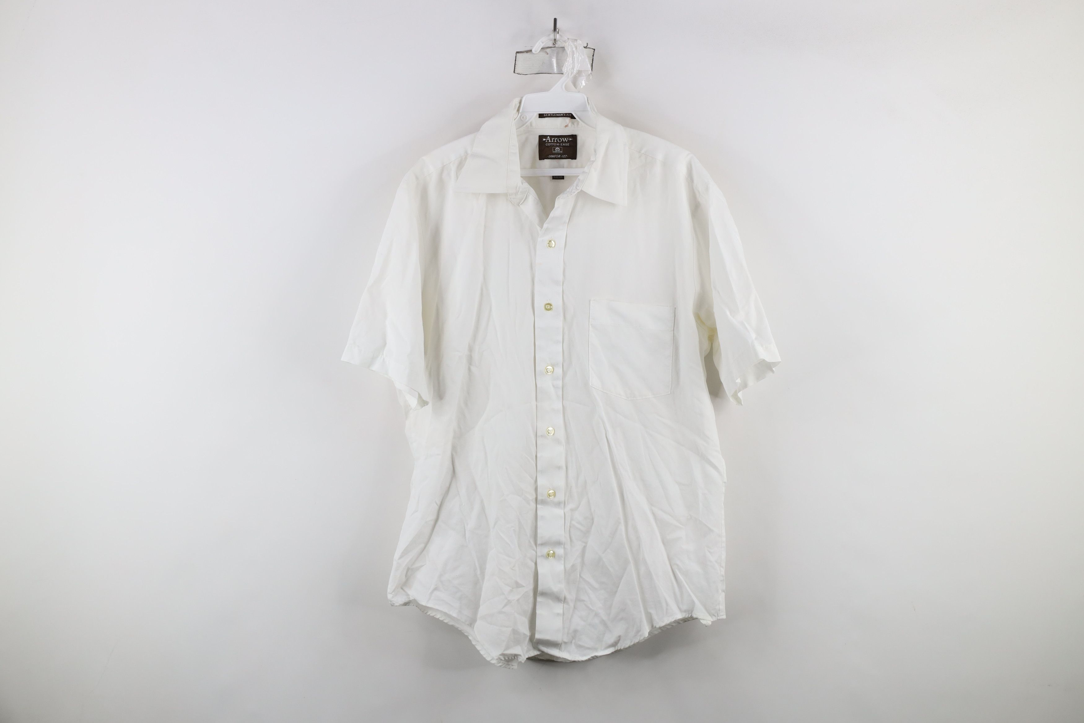 Vintage Vintage 60s 70s Streetwear Cotton Short Sleeve Button Shirt Size US M / EU 48-50 / 2 - 1 Thumbnail