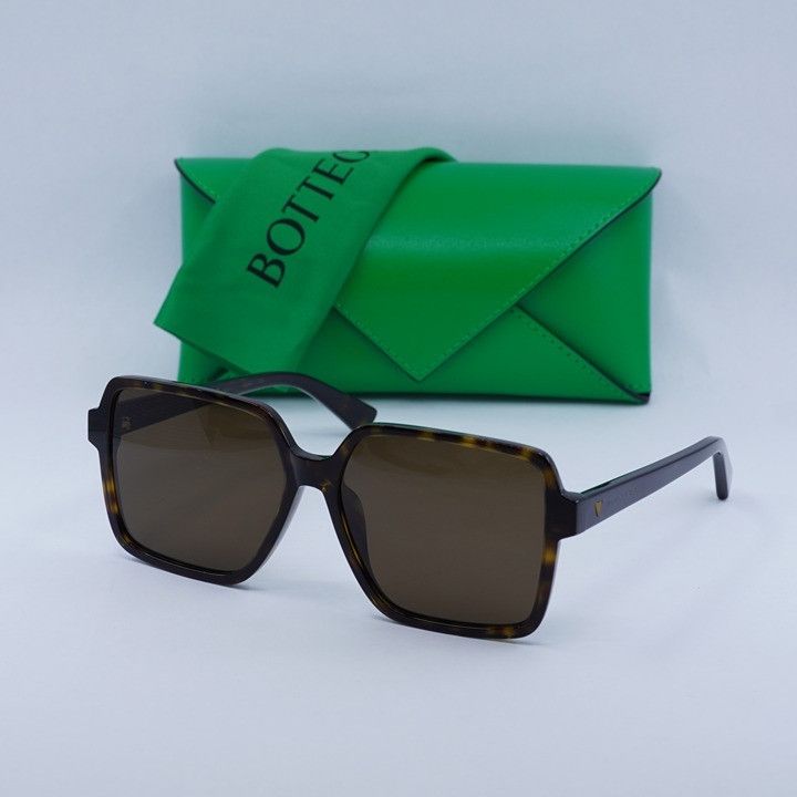 Bottega Veneta New Bottega Veneta BV1317SK 002 Sunglasses - Havana Frame Size ONE SIZE - 1 Thumbnail