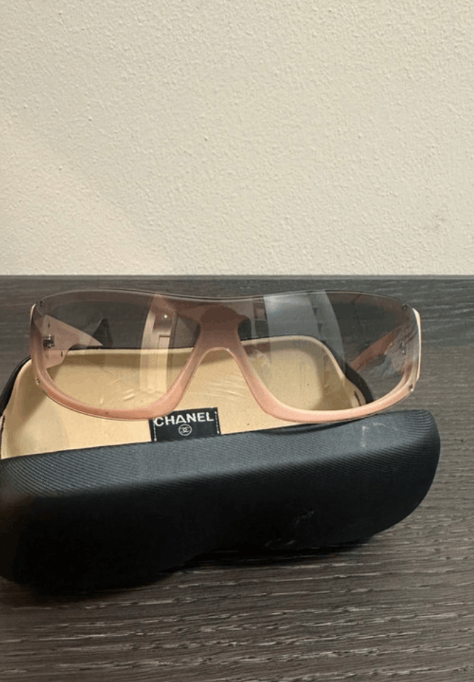Chanel × Vintage CHANEL Sunglasses 5072 Mask Visor Rimless Ski Shield 4033 Size ONE SIZE - 3 Thumbnail