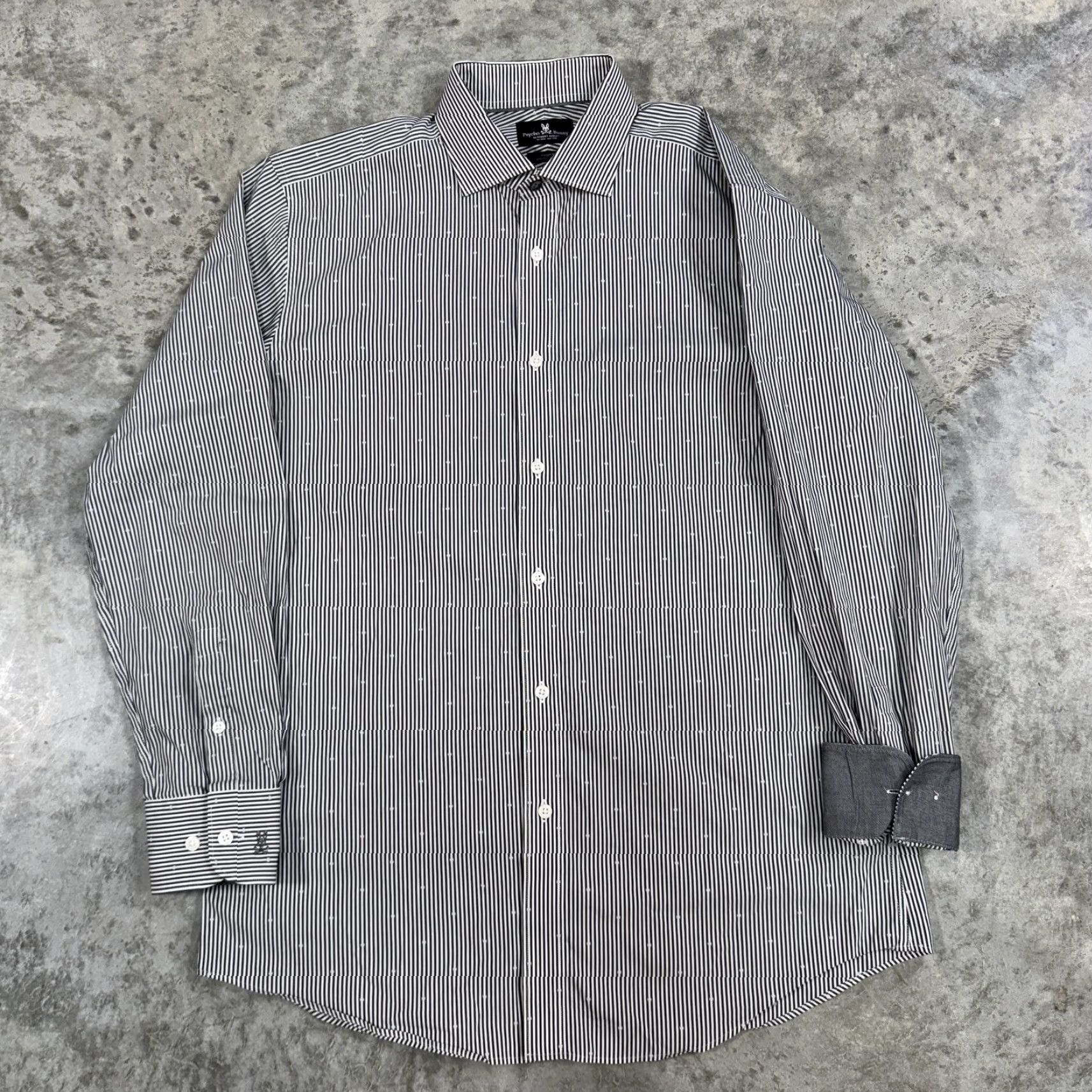 psycho bunny modern fit dress shirt Men's Keon Tencel Shirt in Black