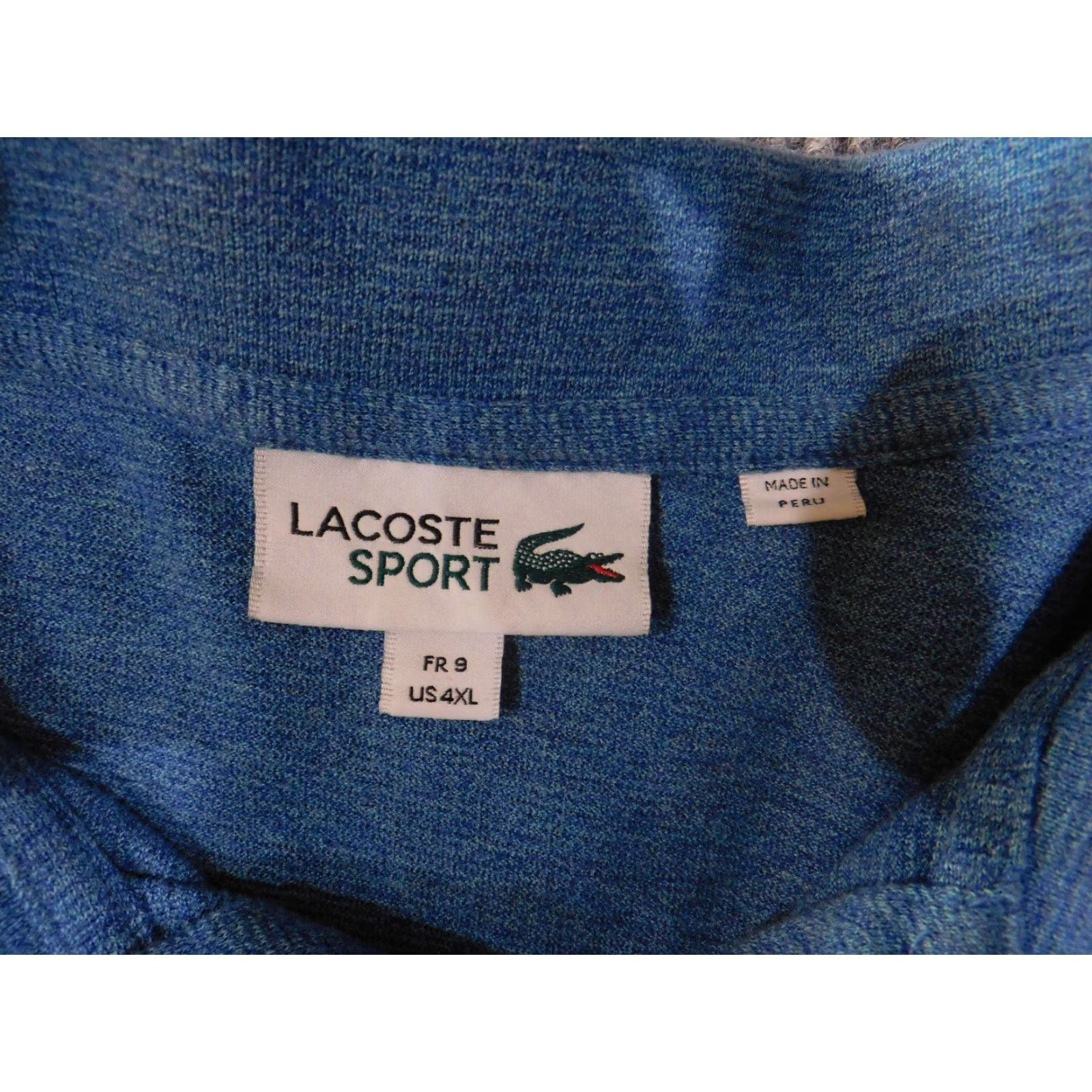 Lacoste Lacoste Polo Shirt Mens 4XL Blue Cotton Logo Knit Short Sleeve Collared Button Casual Vintage: No Size US XXL / EU 58 / 5 - 6 Thumbnail