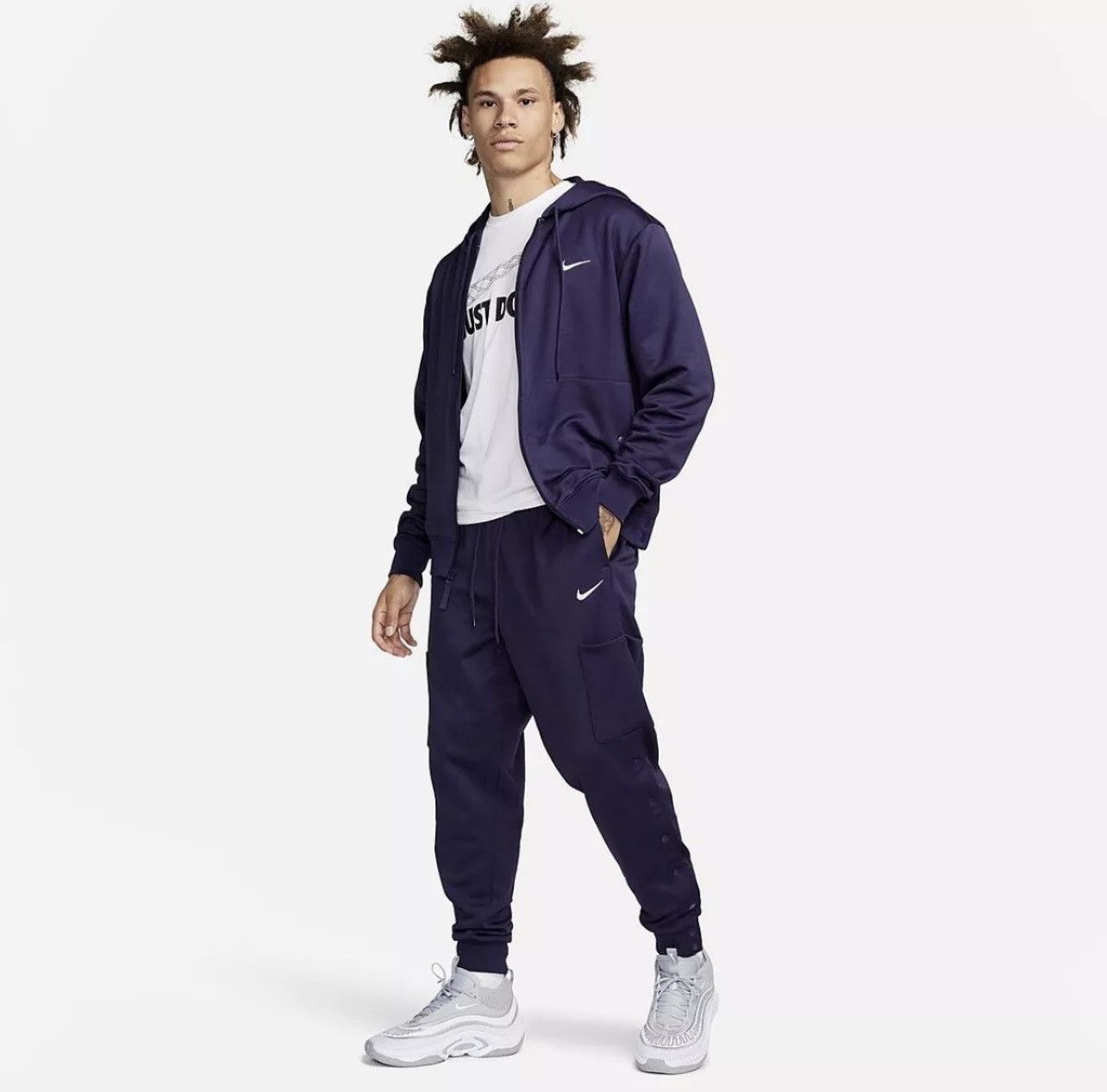 Nike Nike Therma-Fit Basketball Cargo Pants Navy Blue Size US 30 / EU 46 - 5 Thumbnail