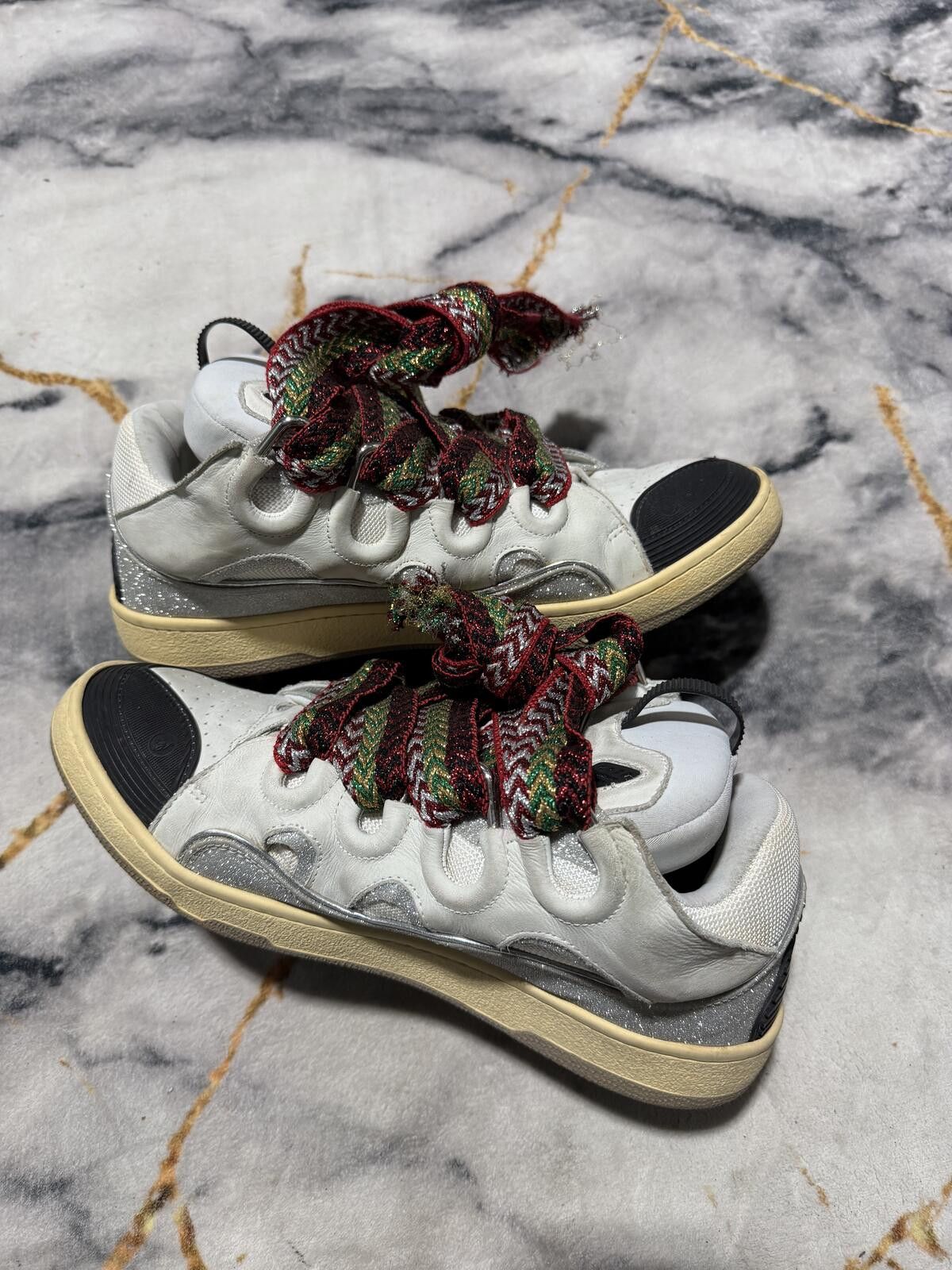 Lanvin Lanvin Curb White Glitter - Sz 12Us Size US 12 / EU 45 - 4 Thumbnail