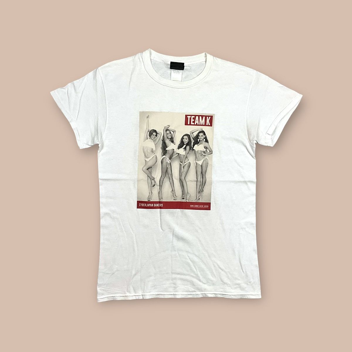 Beams Japan BEAMS X Cyber Japan Dancers Team K White Tee Size US S / EU 44-46 / 1 - 1 Thumbnail