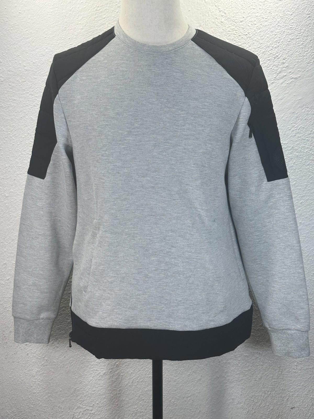 Karl Lagerfeld Karl Lagerfeld Men's Gray/Black Logo Fleece Pullover Size US S / EU 44-46 / 1 - 1 Thumbnail