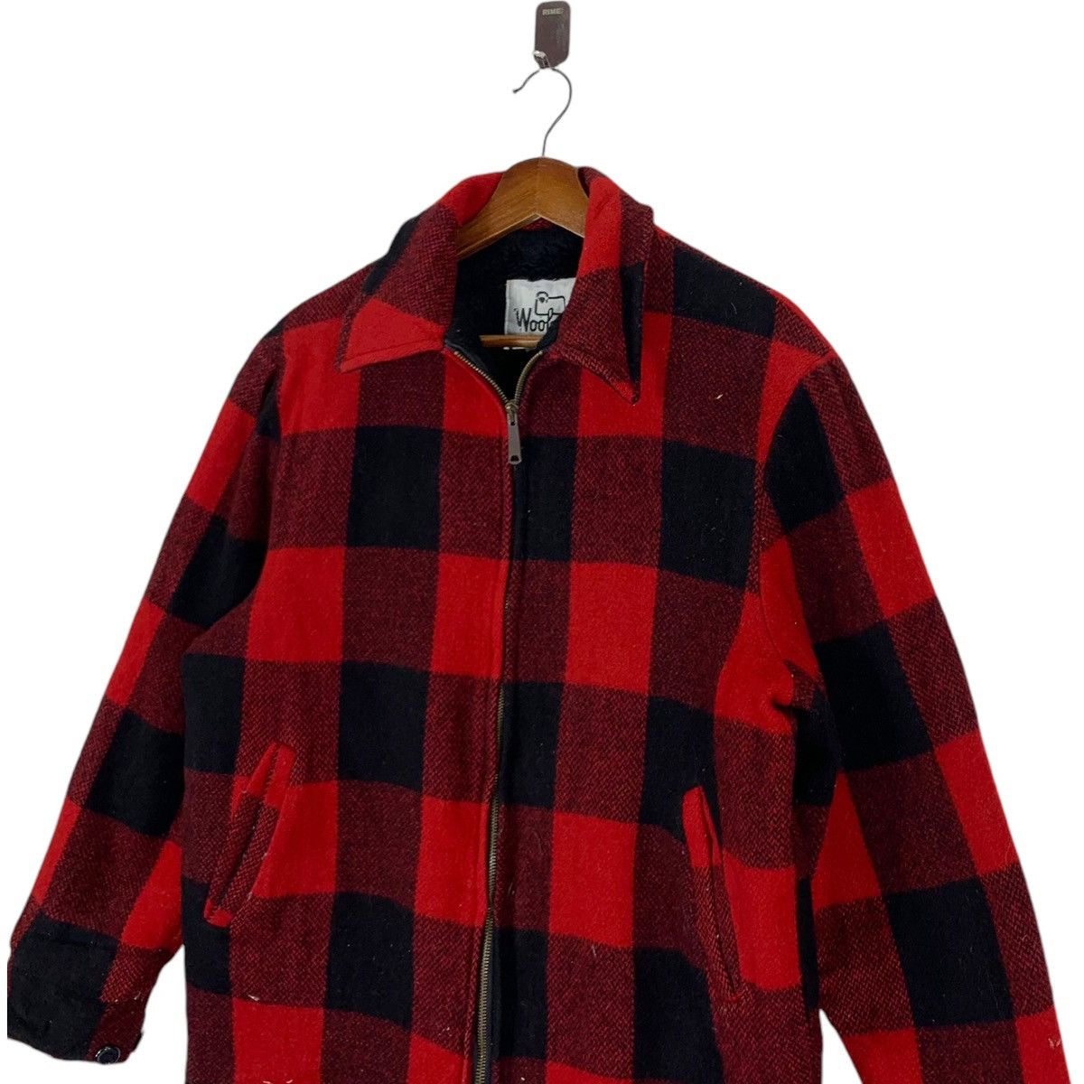 Woolrich Woolen Mills ⚡️🔥 VINTAGE WOOLRICH RED TARTAN WOOL ZIPPER JACKET Size US M / EU 48-50 / 2 - 3 Thumbnail