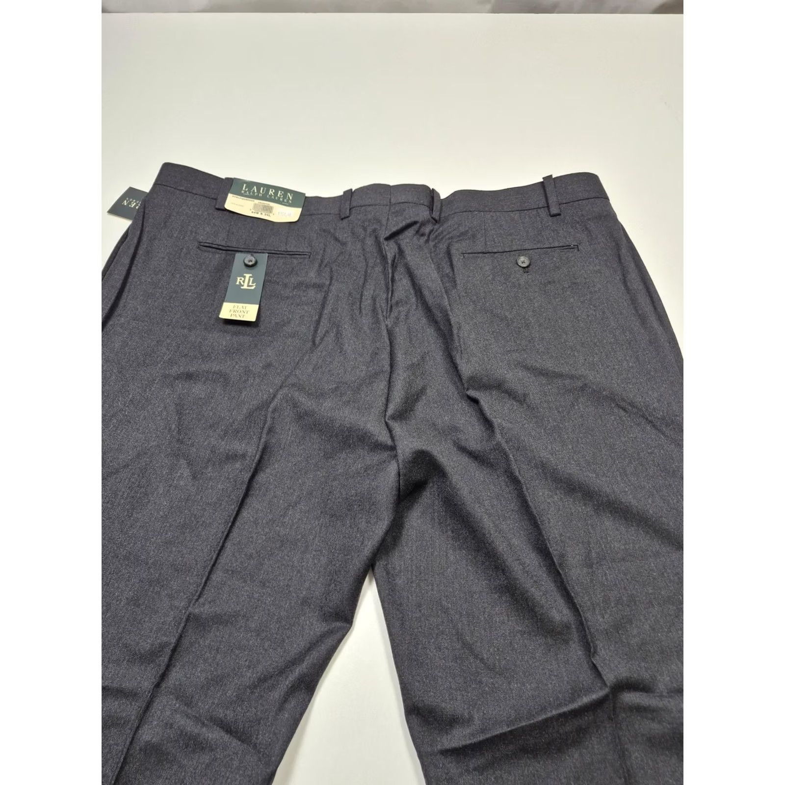 Ralph Lauren Lauren Ralph Lauren Dress Pants Mens 44 Waist 44x34 Gray Wool Straight Zip Front Pockets Vintage No Size US 44 / EU 60 - 5 Thumbnail