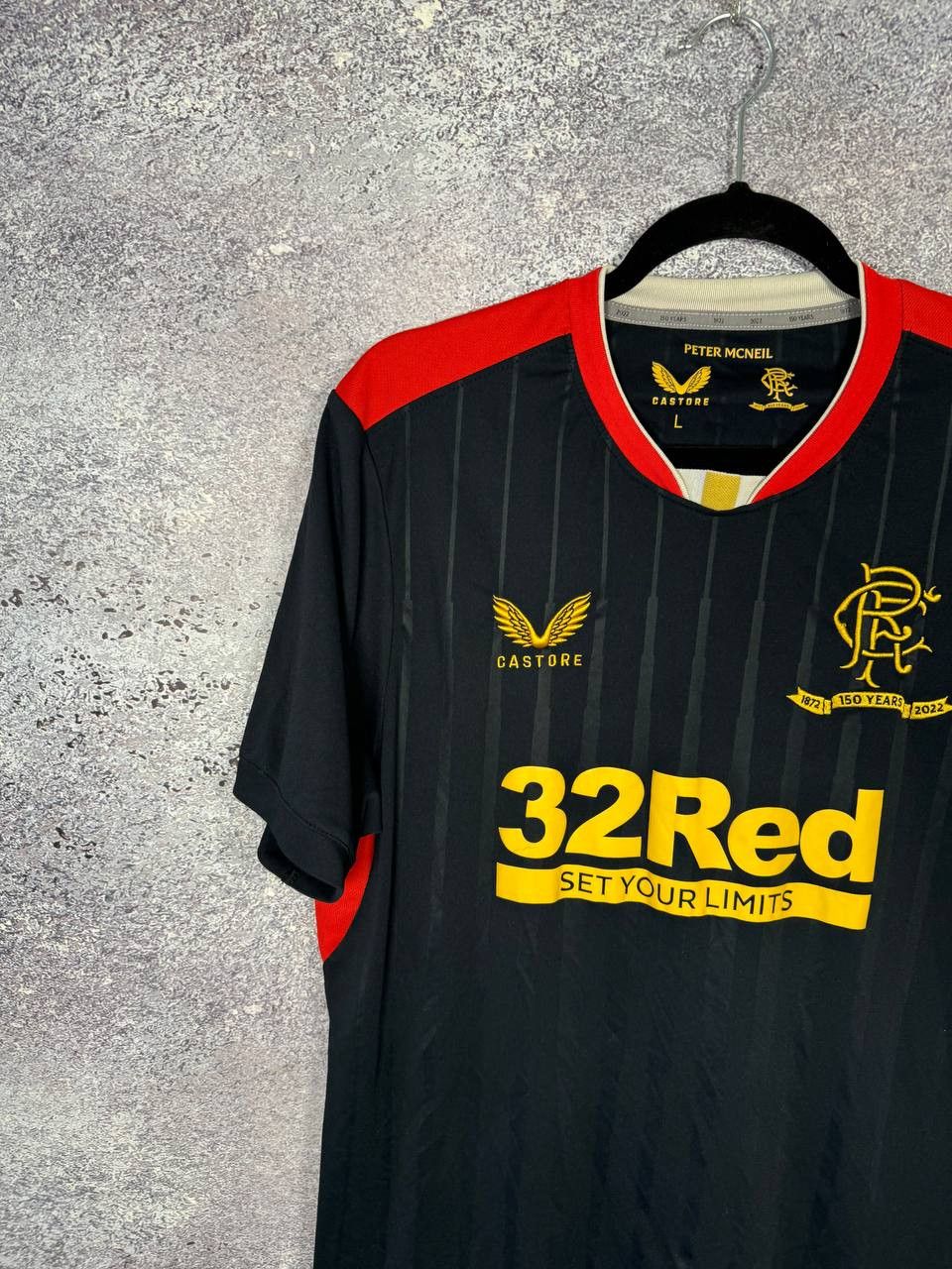 Castore × Vintage Vintage Rangers FC 2021/22 Away Castore Soccer Jersey Size US L / EU 52-54 / 3 - 3 Thumbnail