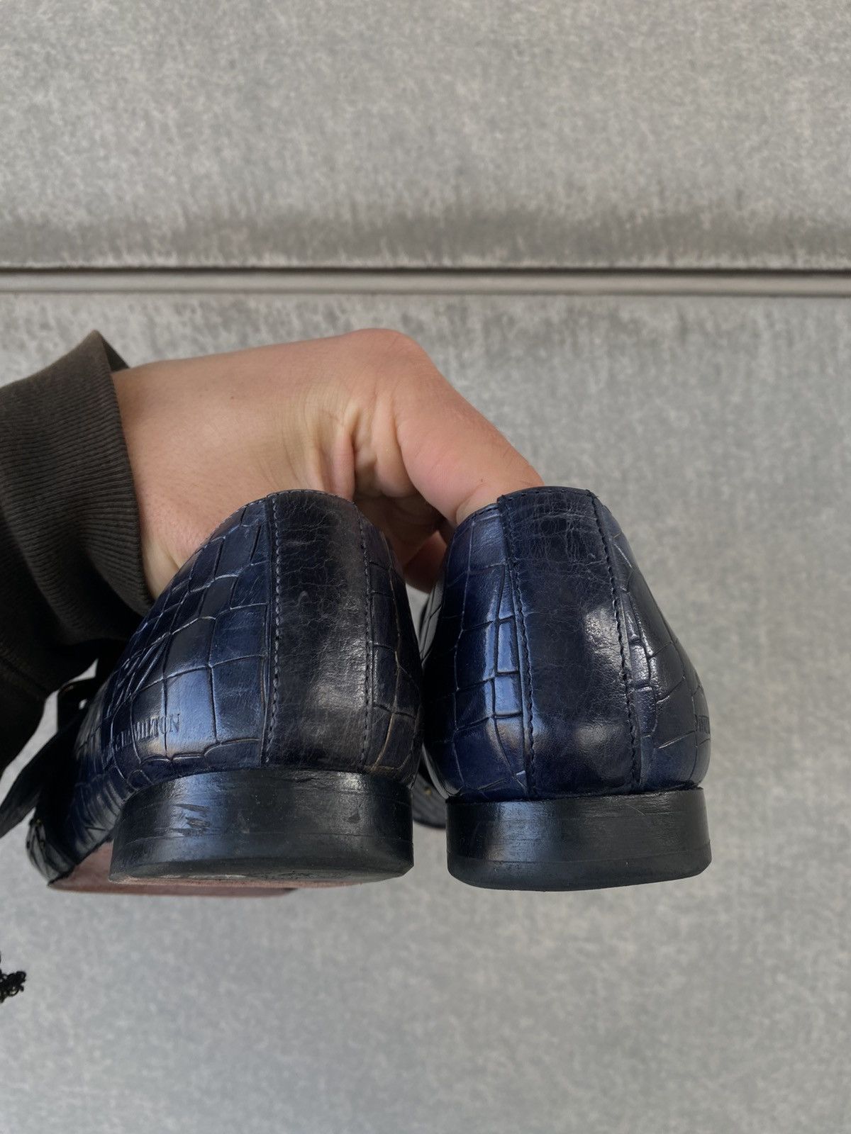 Melvin & Hamilton Melvin&Hamilton 30 Anni Alligator Luna 3 Turtle Navy Boots Size US 8 / EU 41 - 5 Thumbnail