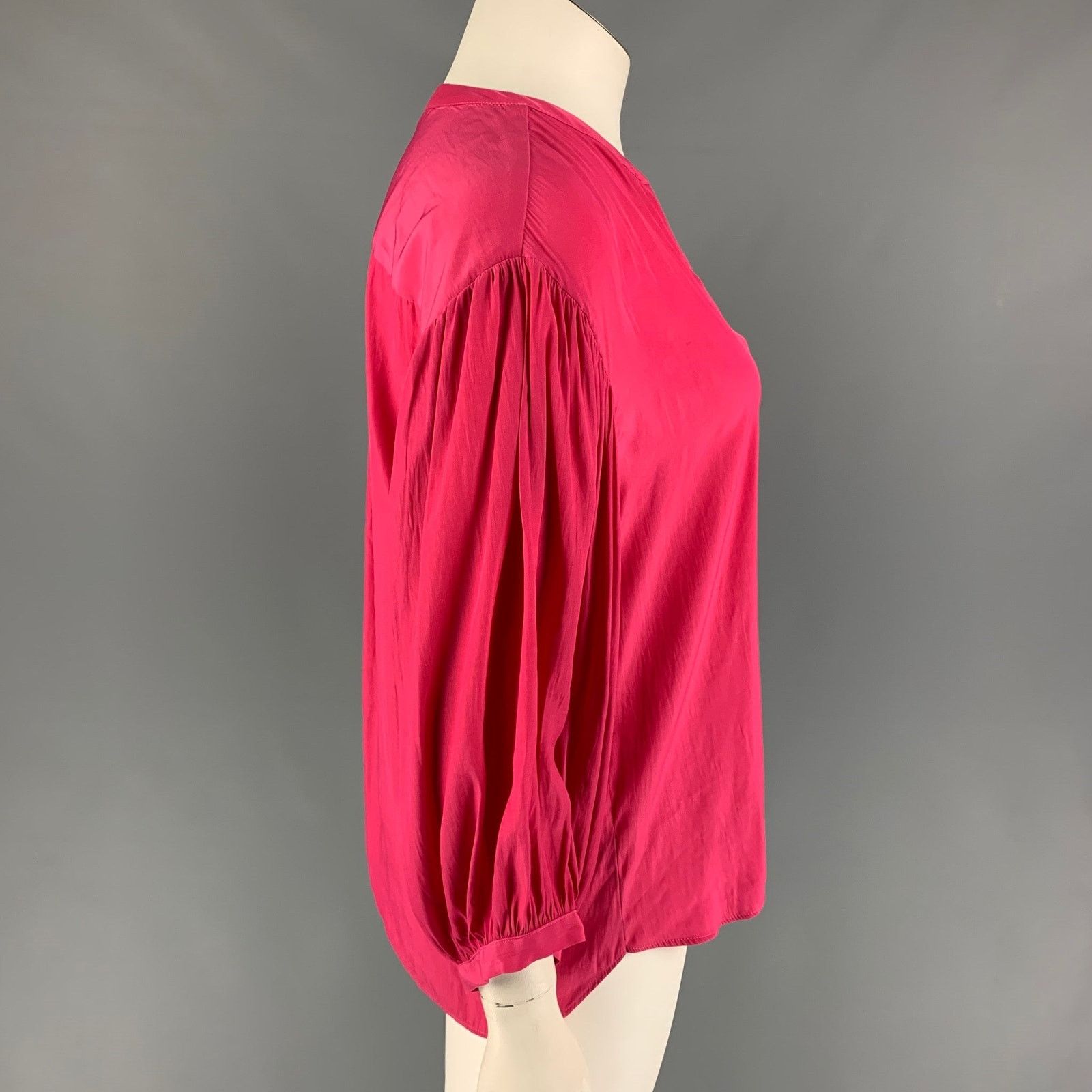 Other GERARD DAREL Size 14 Fuchsia Polyester Casual Top Size XL / US 12-14 / IT 48-50 - 2 Thumbnail
