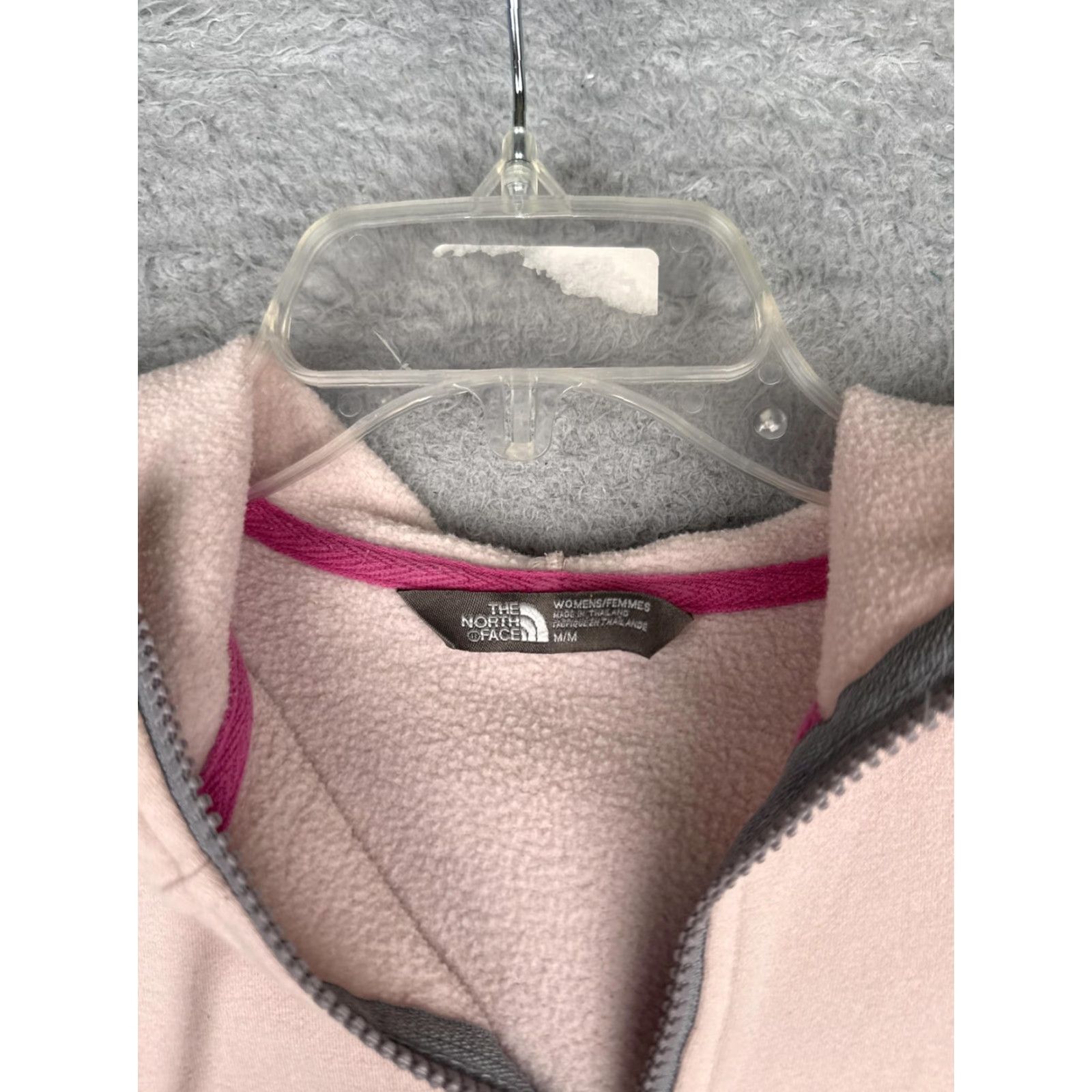 The North Face The North Face Jacket Womens M pink Jersey Hooded Full Zip Striped Outdoor Size M / US 6-8 / IT 42-44 - 7 Thumbnail