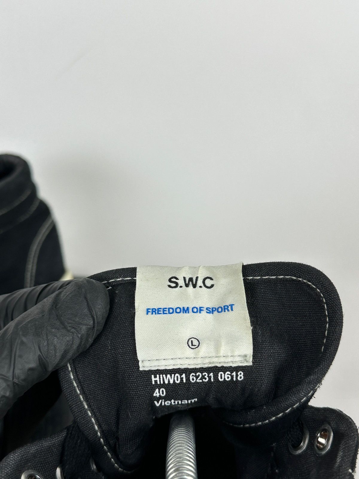 Stepney Workers Club Stepney Workers Club Black Suede Hi-Top Sneakers Size US 7 / EU 40 - 23 Thumbnail