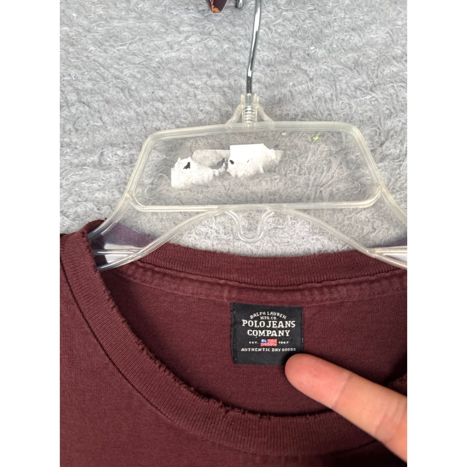 Ralph Lauren Ralph Lauren Shirt Polo Jeans Co Red Cotton Long Sleeve Adult Medium RL67 READ Size US M / EU 48-50 / 2 - 7 Thumbnail