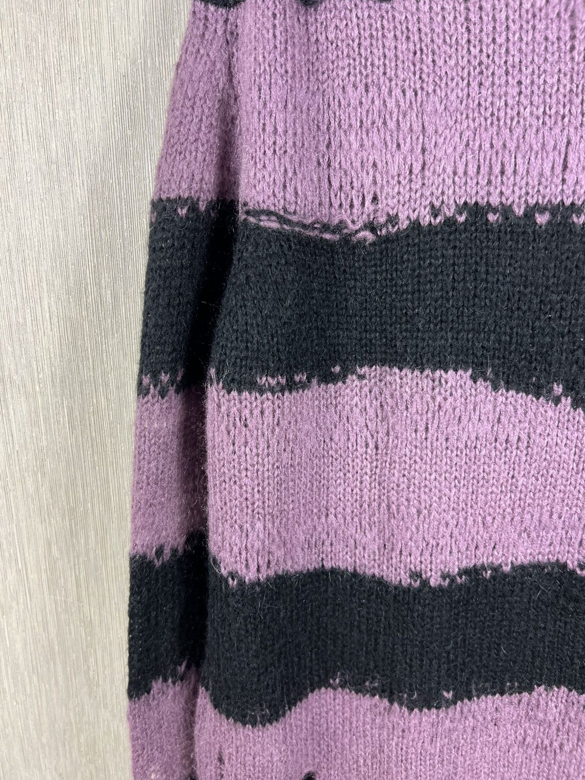 Acne Studios Acne Studios distressed open knit sweter striped Kurt Cobain Size US M / EU 48-50 / 2 - 16 Thumbnail