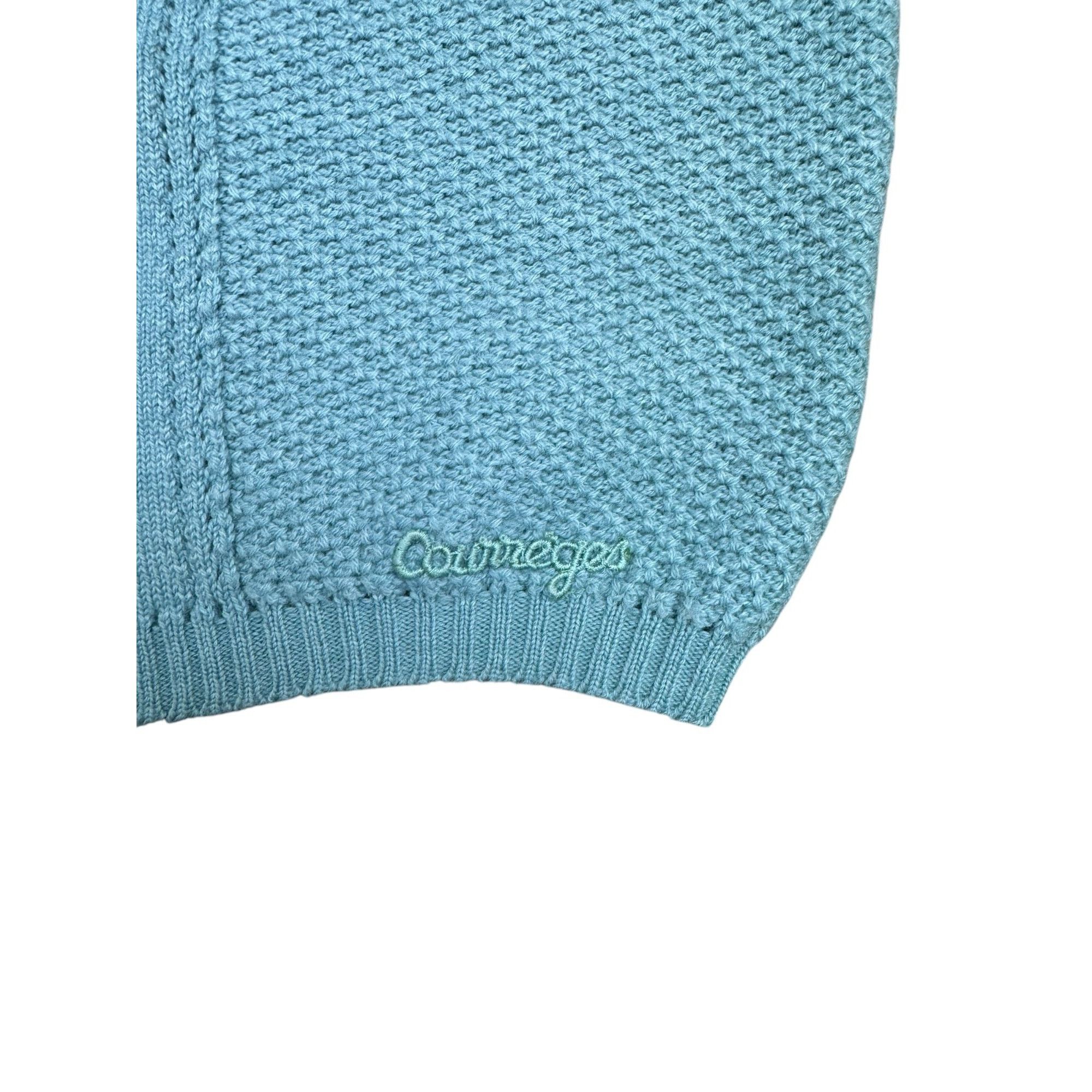 Courreges 1970s Turquoise Knit Size S / US 4 / IT 40 - 4 Thumbnail