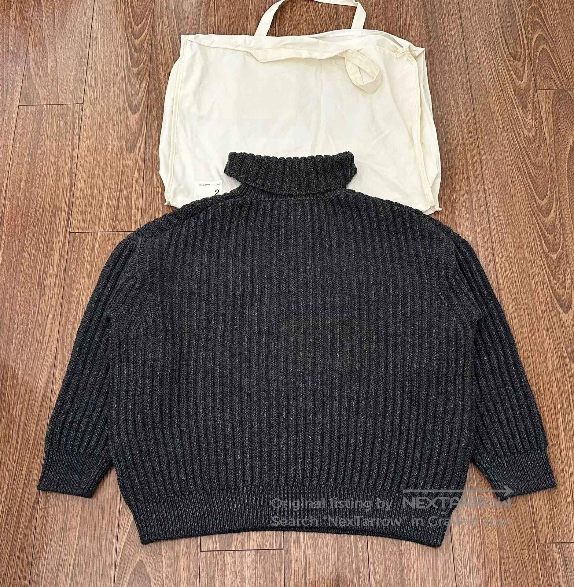 Visvim visvim amplus turtleneck knit sweater in charcoal. Size US M / EU 48-50 / 2 - 2 Thumbnail