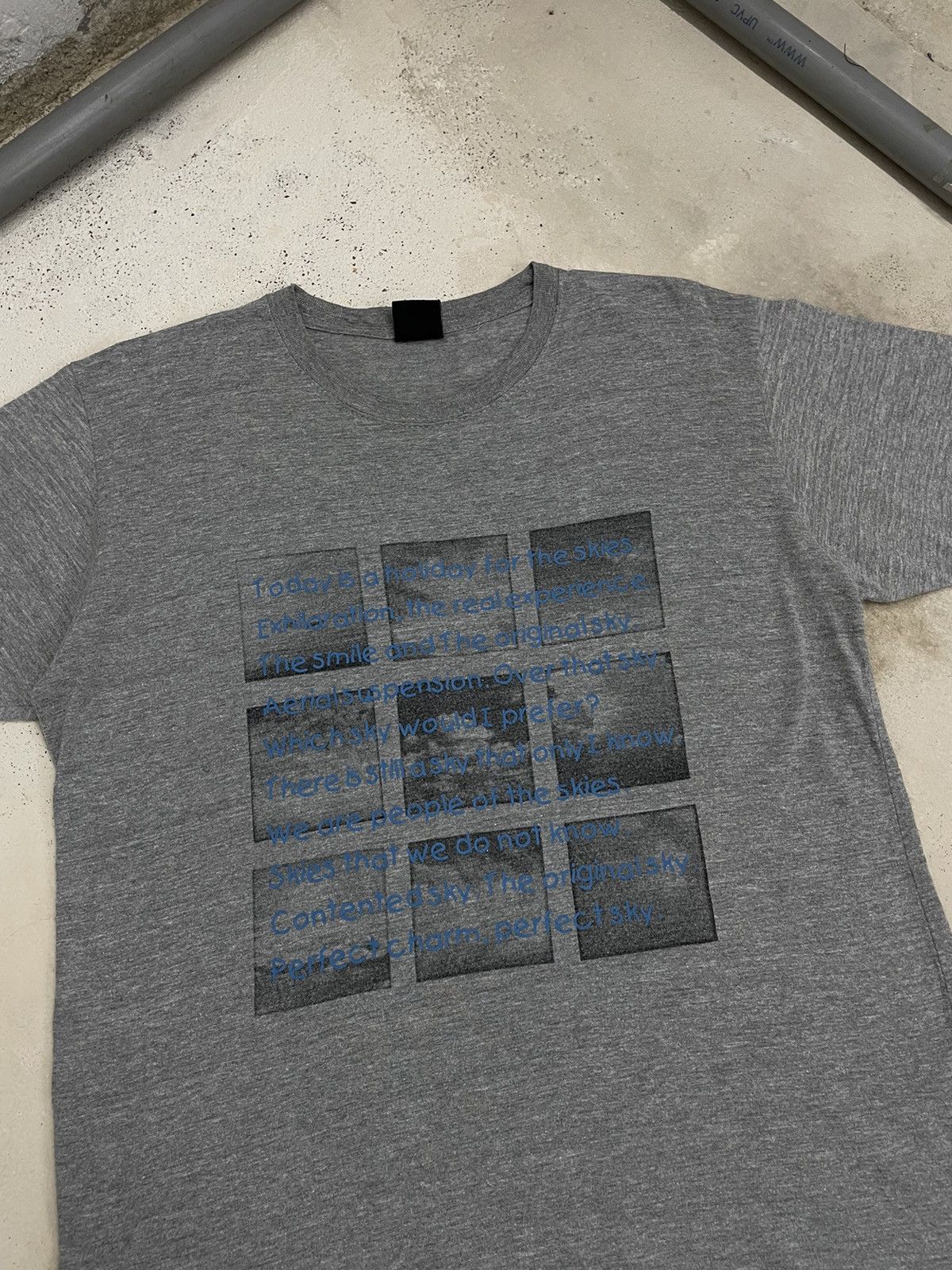 Japanese Brand Dealetti Sky Photo Tee Life Poem Size US L / EU 52-54 / 3 - 3 Thumbnail