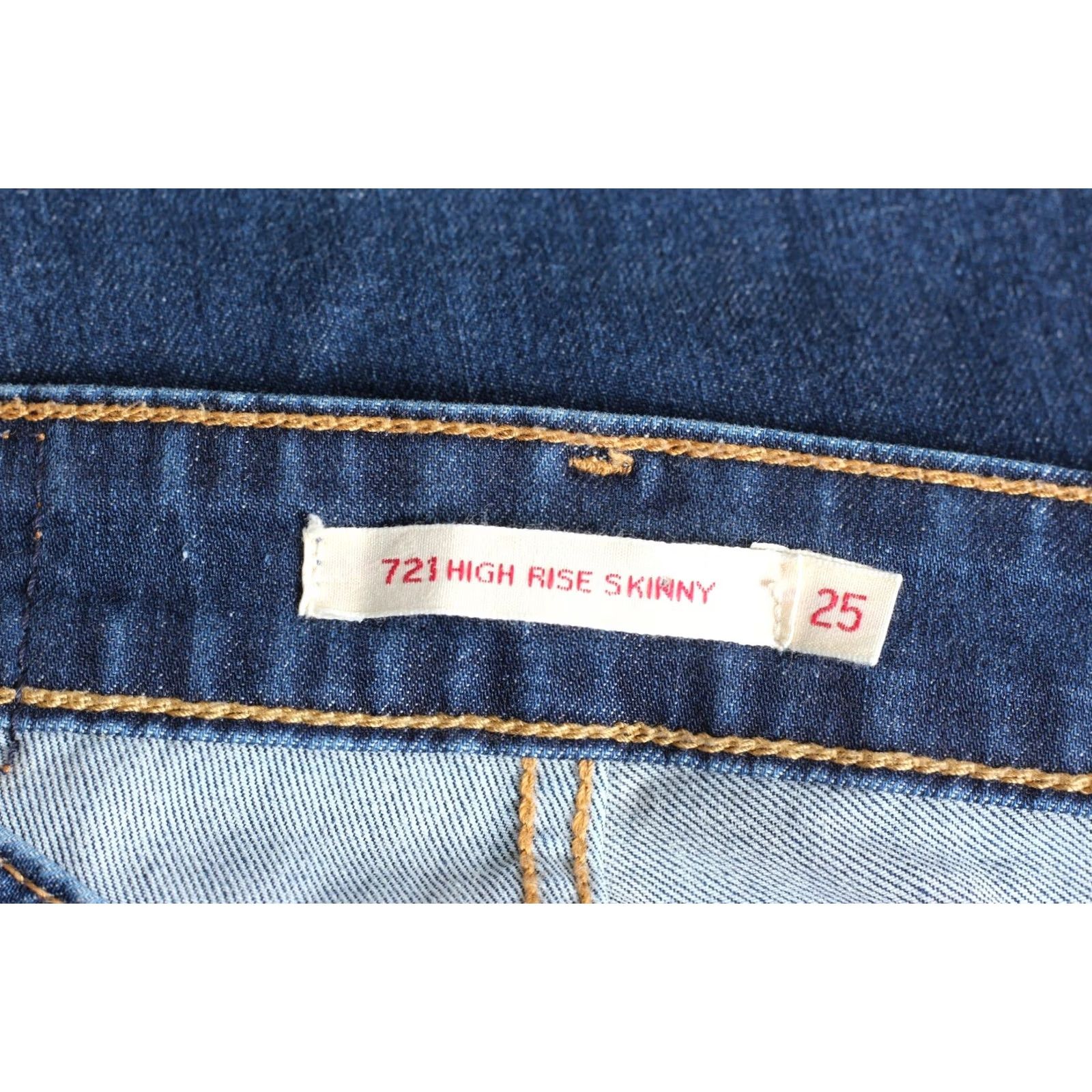 Levi's LEVI’S 721 HIGH RISE SKINNY PREMIUM Jeans Women 25/32 Blue 5-Pocket Rise High W25 L32 DZ5858 Size 42" / US 20 - 6 Thumbnail