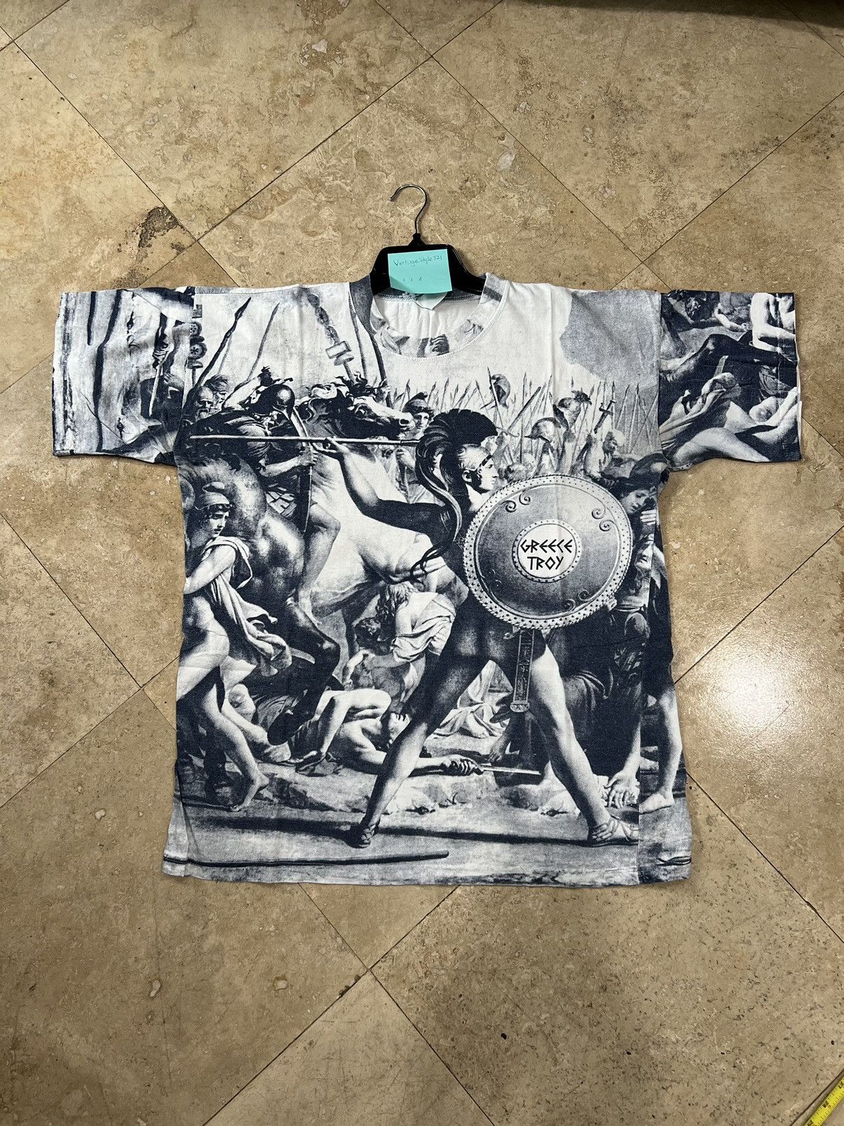Vintage AOP Greece Troy Art Tshirt Size XXL Size US XXL / EU 58 / 5 - 7 Thumbnail