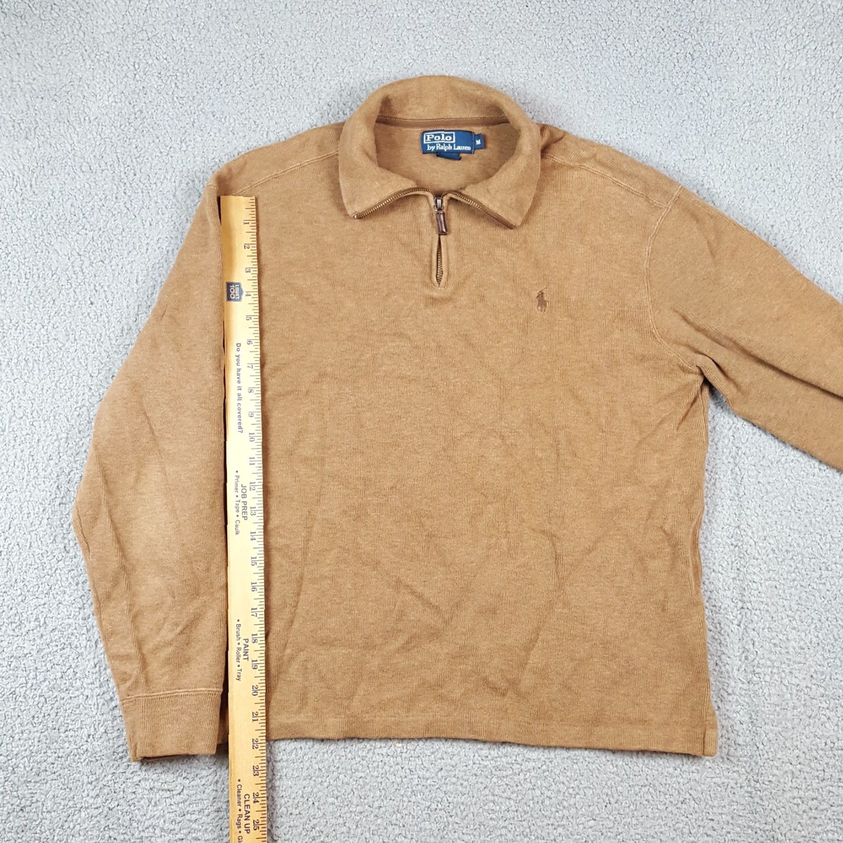 Polo Ralph Lauren VINTAGE Polo Ralph Lauren Pullover Sweater Men's Size M Crew Neck Autumn Winter 90s Preppy Beige Logo Size US M / EU 48-50 / 2 - 8 Thumbnail