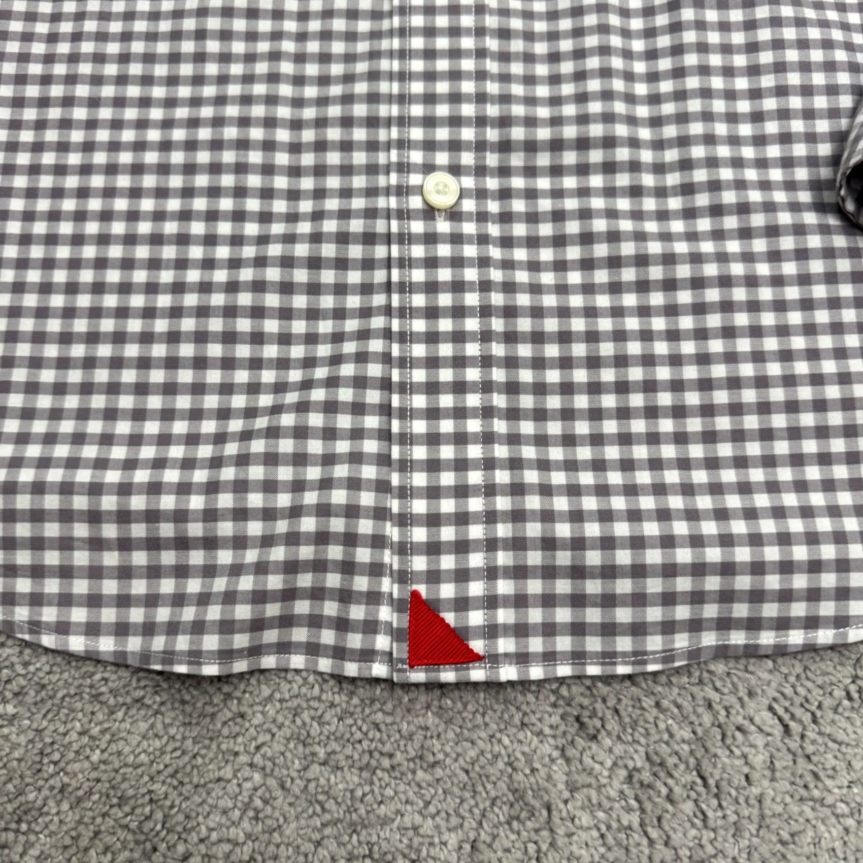 UNTUCKit UNTUCKit Slim Fit Button Down Shirt Mens XL Gray Gingham Check Cotton Slide-Through Shirt Open-Layout: Button-Up, Classic, Preppy, Designer Size US XL / EU 56 / 4 - 5 Thumbnail