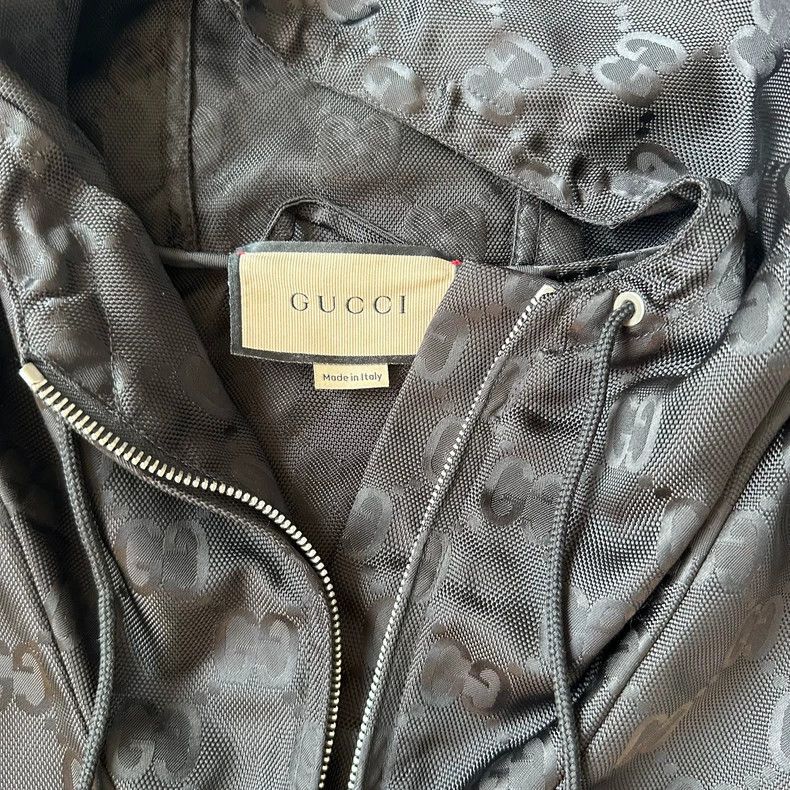 Gucci Gucci Black jacquard full-print hooded jacket 2503-Nextarro Size US L / EU 52-54 / 3 - 4 Thumbnail