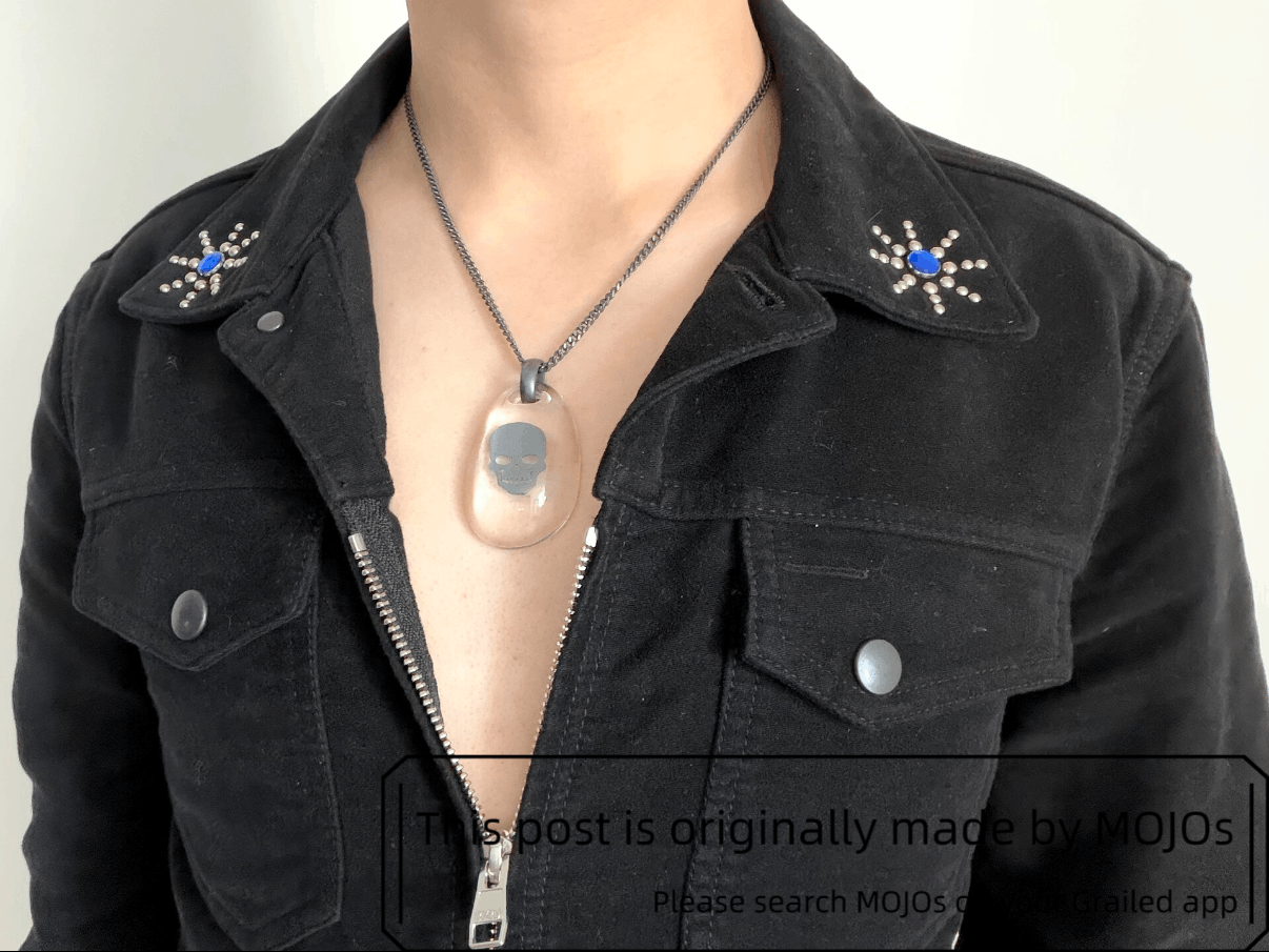 Number (N)ine Number Nine x Jam Home Made 05SS Acrylic Skull Necklace Size ONE SIZE - 6 Thumbnail