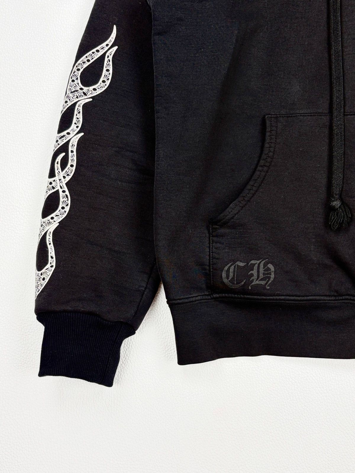 Chrome Hearts Vintage Chrome Hearts Flame Termal Zip hoodie M size Size US M / EU 48-50 / 2 - 5 Thumbnail